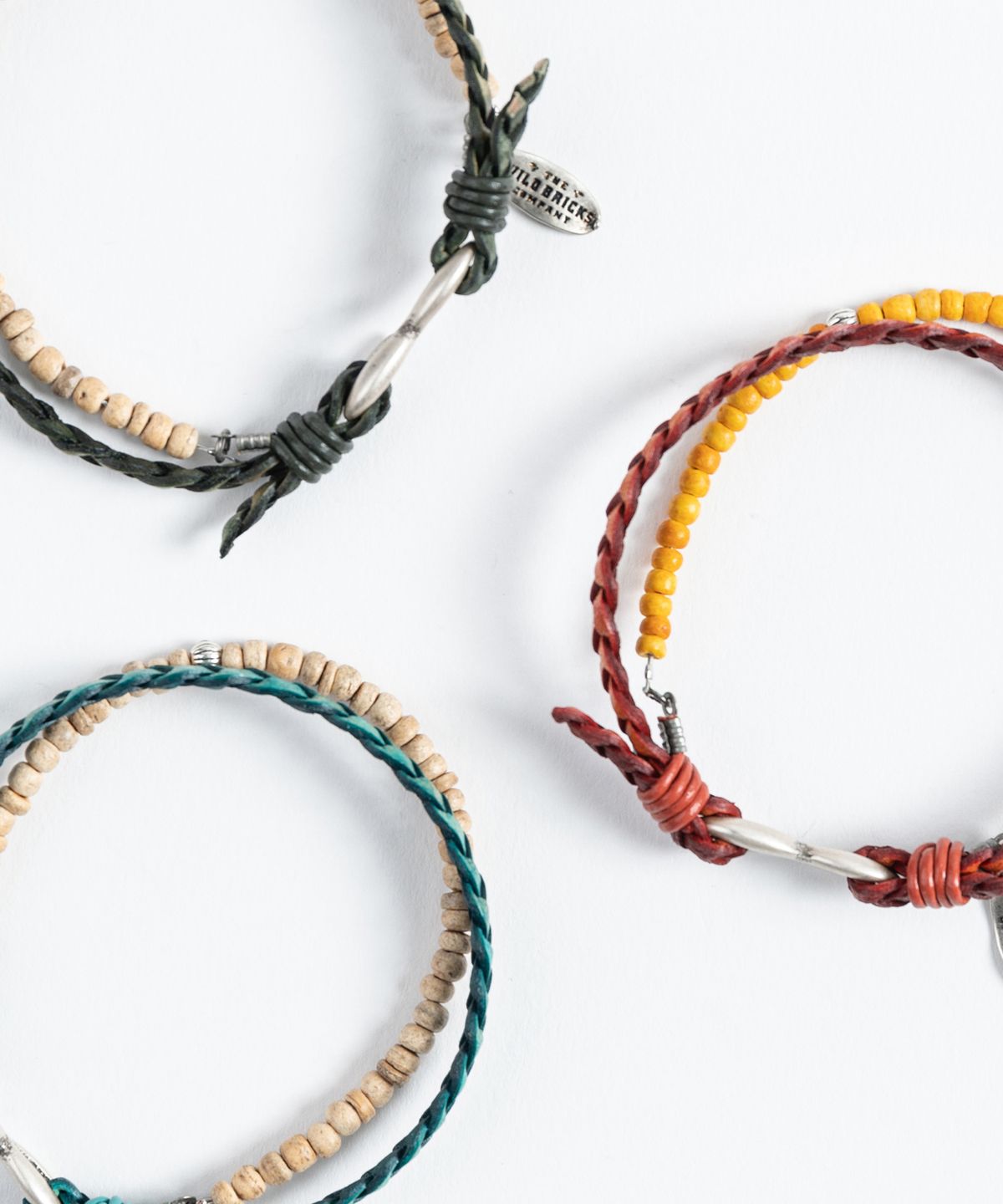 와일드 브릭스(WILD BRICKS) LC DUAL BRACELET (aqua&beige)