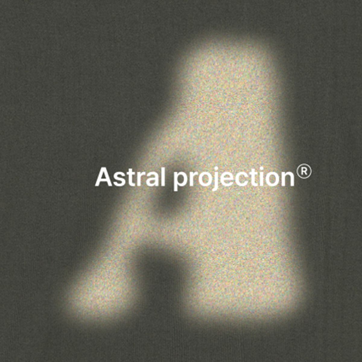 아스트랄 프로젝션(ASTRAL PROJECTION) 빅 에이 오버핏 롱 슬리브 티셔츠_카키