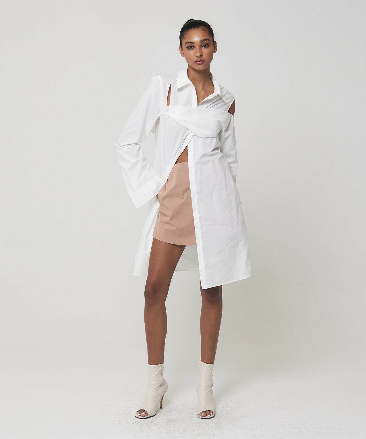 므아므(MMAM) Shirt detail short skirt pants