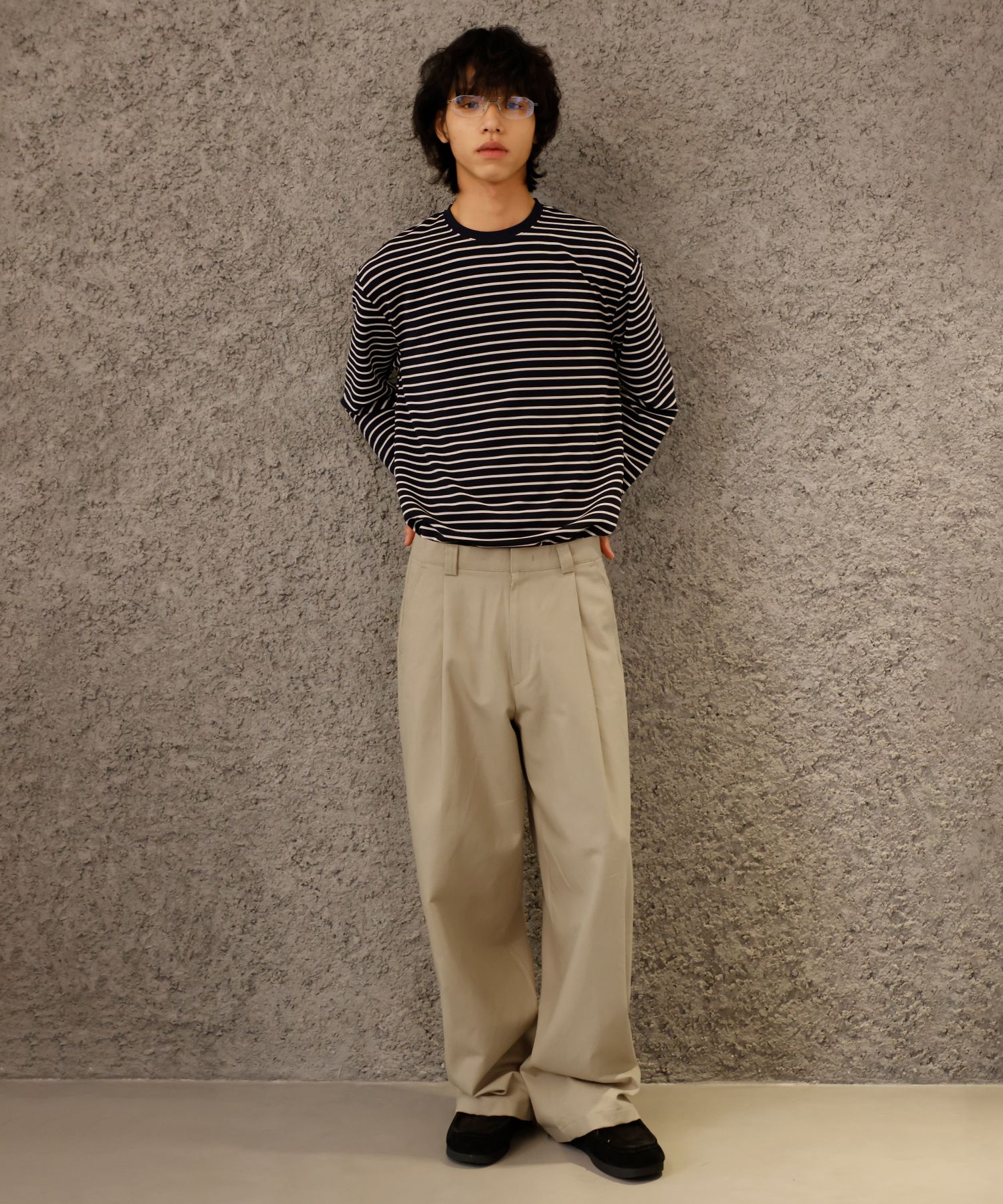 パンツ ONE TUCK LOOSE CHINO TROUSERS S/D パンツ ONE TUCK LOOSE CHINO TROUSERS S/D Worker Baggy