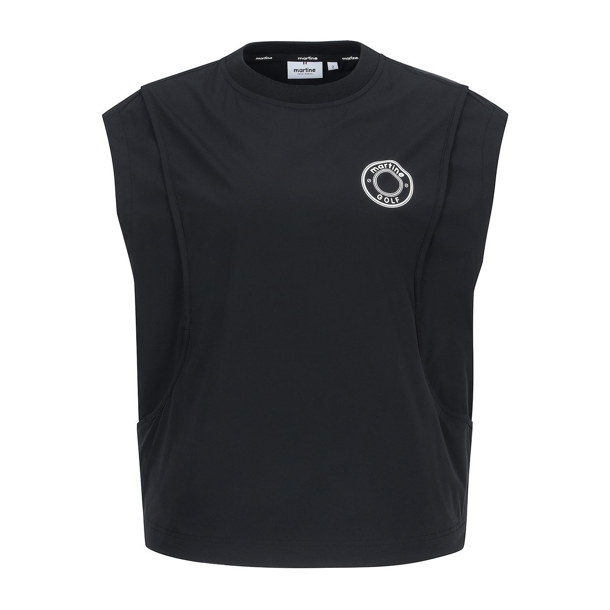 마틴골프(MARTINE GOLF) Round Neck Vest_Black