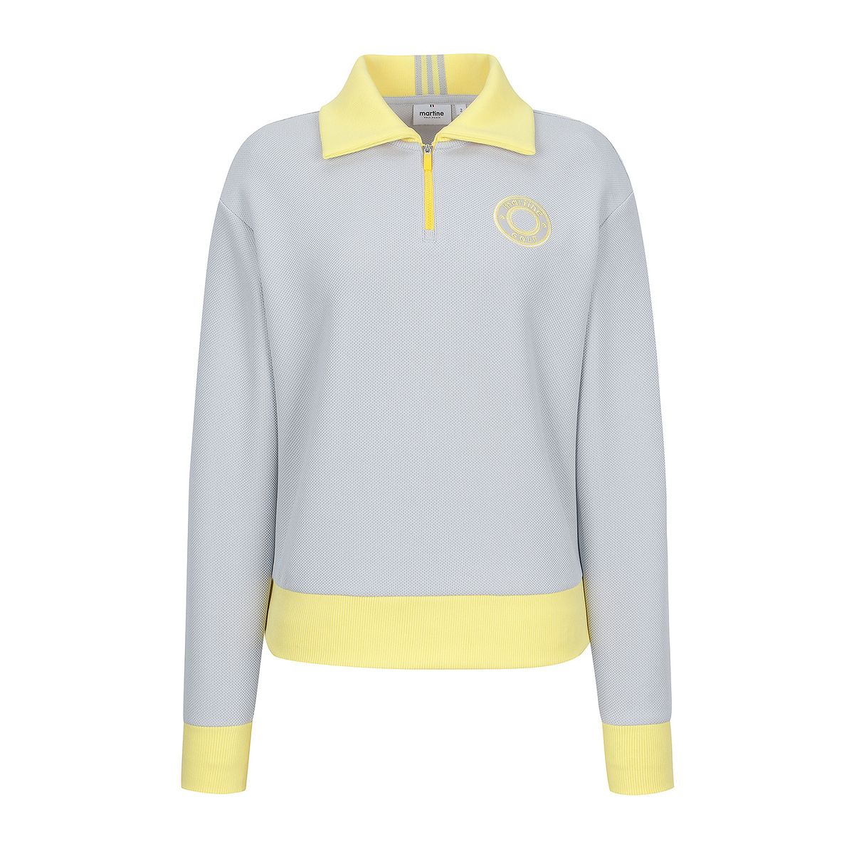 마틴골프(MARTINE GOLF) Knit Collar Half Zip-up Shirts_M/Grey