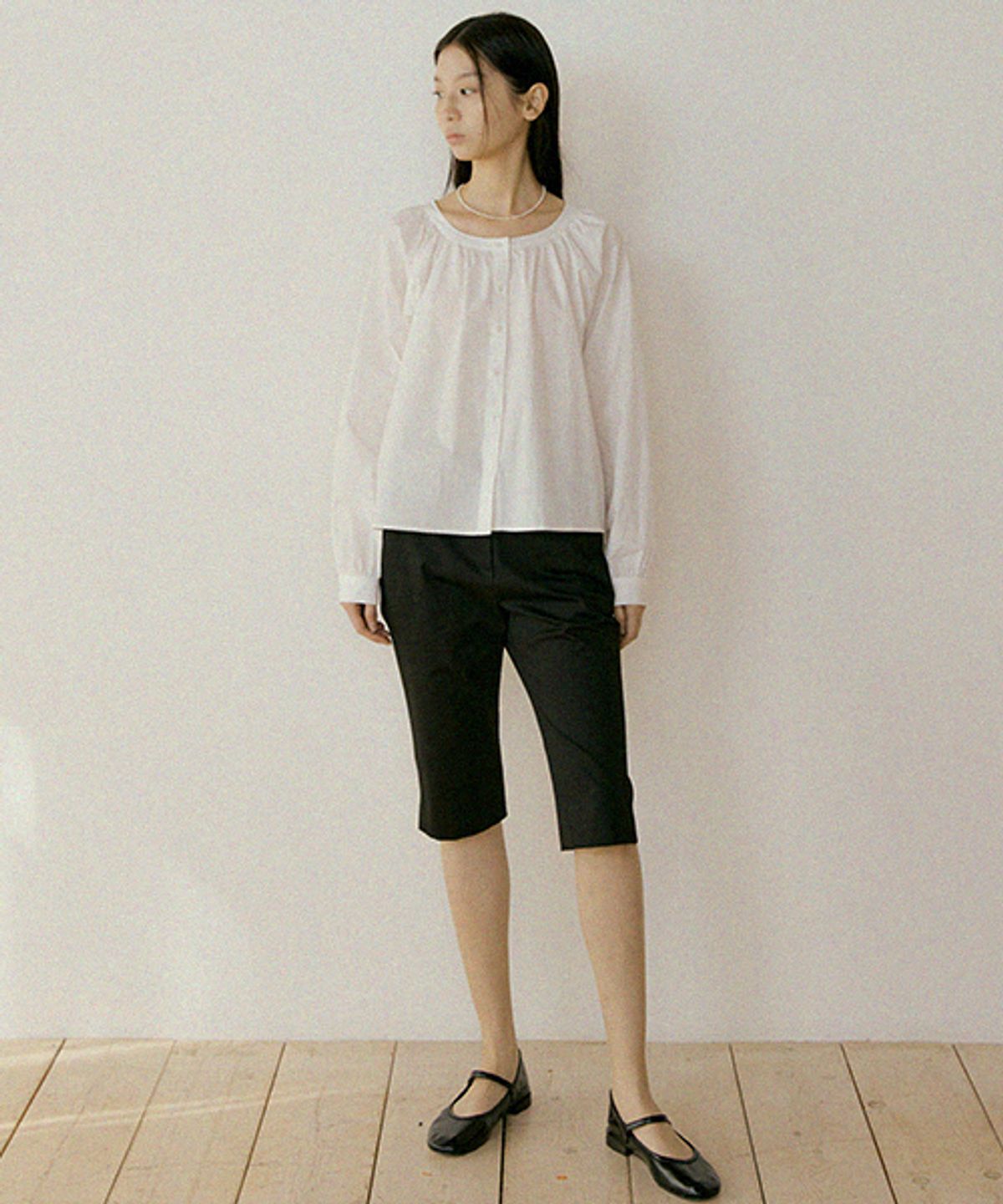 링서울(LINGSEOUL) shirring volume blouse-ivory