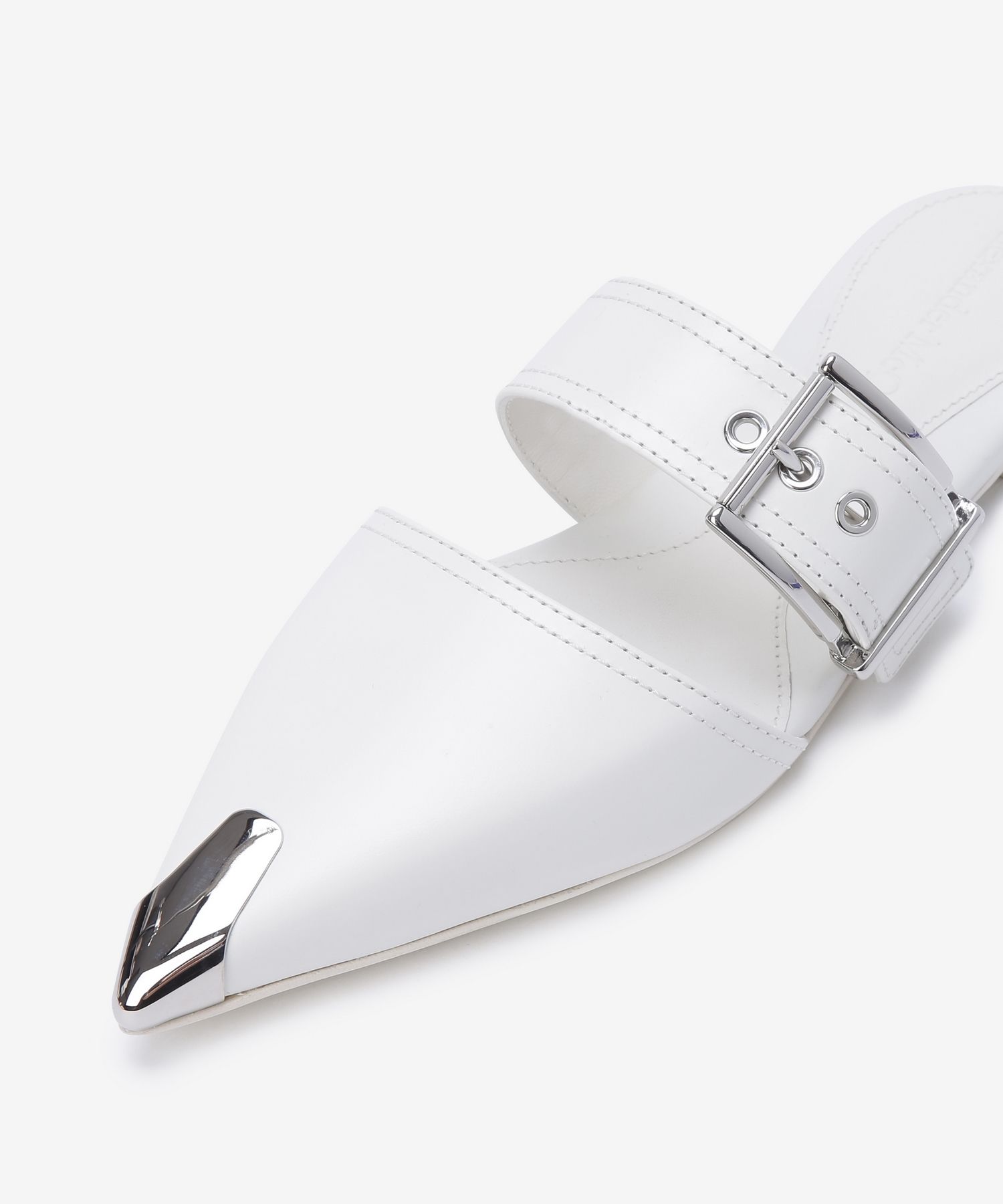 ★alexander mcqueen★ Formal Punk Mule White 733188WHSWD9359 MUSINSA | ALEXANDER McQUEEN Formal Punk Mule - White