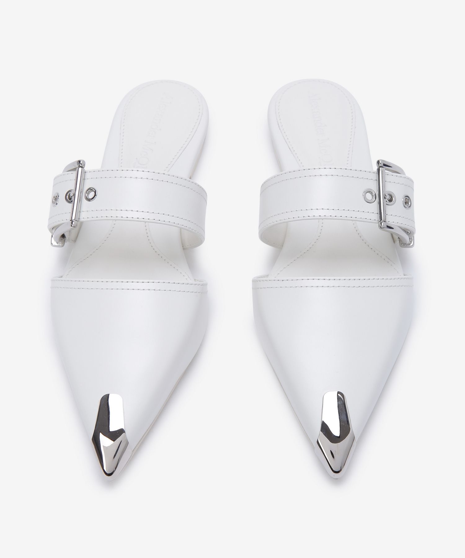 ★Alexander McQUEEN★ Formal Punk Mule White 733188WHSWD9359 MUSINSA | ALEXANDER McQUEEN Formal Punk Mule - White