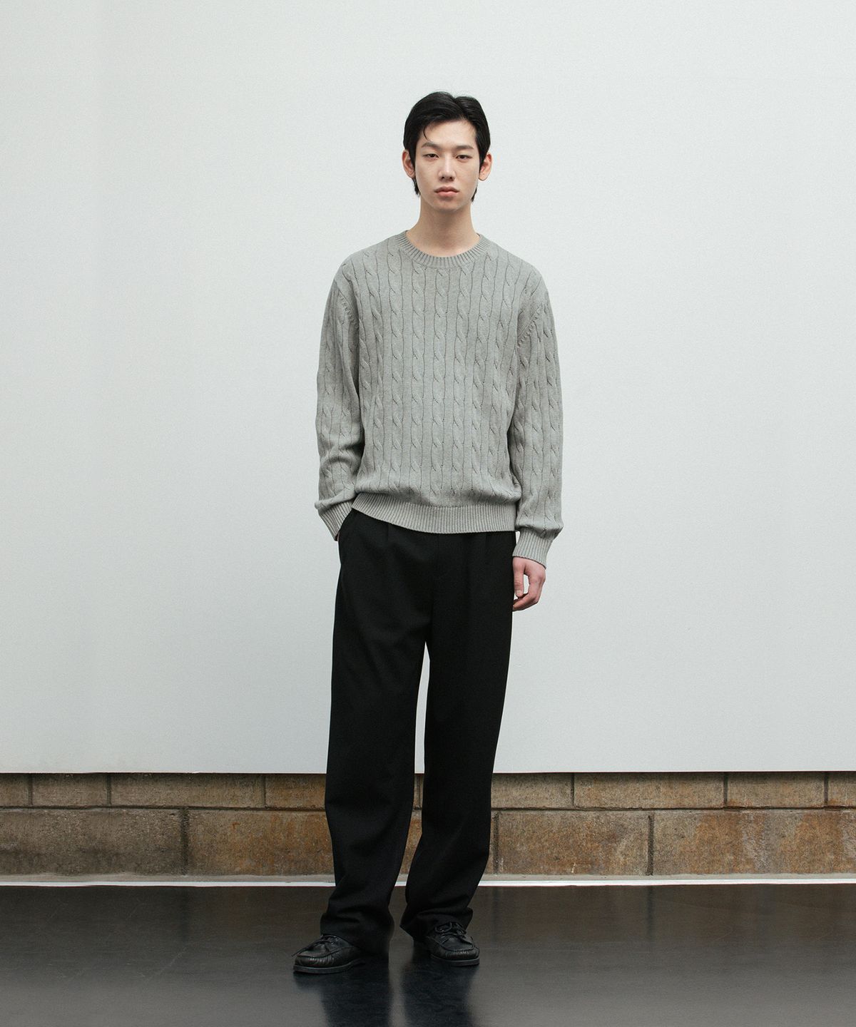 블랭크룸(BLANKROOM) NEAT 슬랙스_BLACK