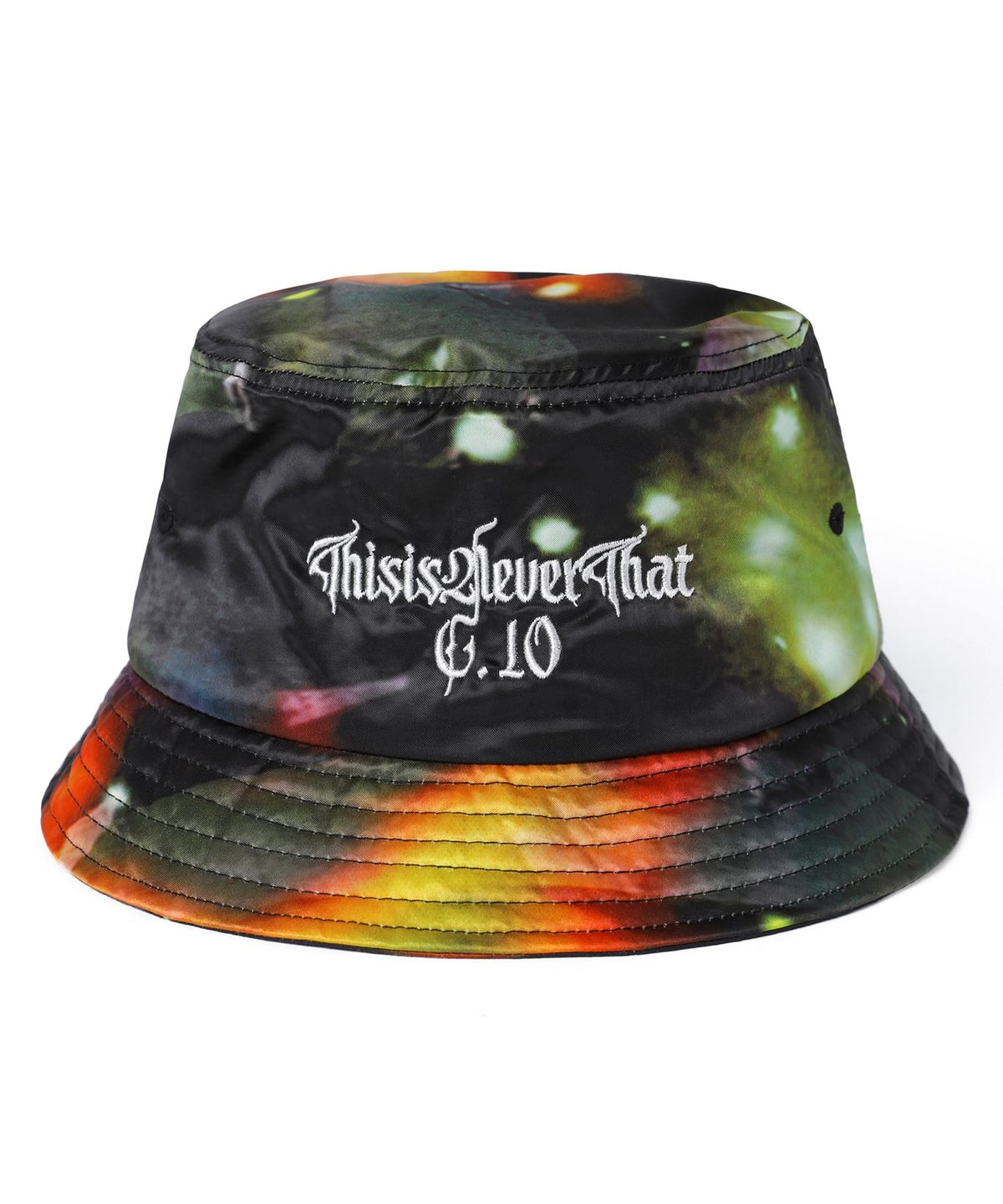 디스이즈네버댓(THISISNEVERTHAT) Flame Satin Bucket Hat Black