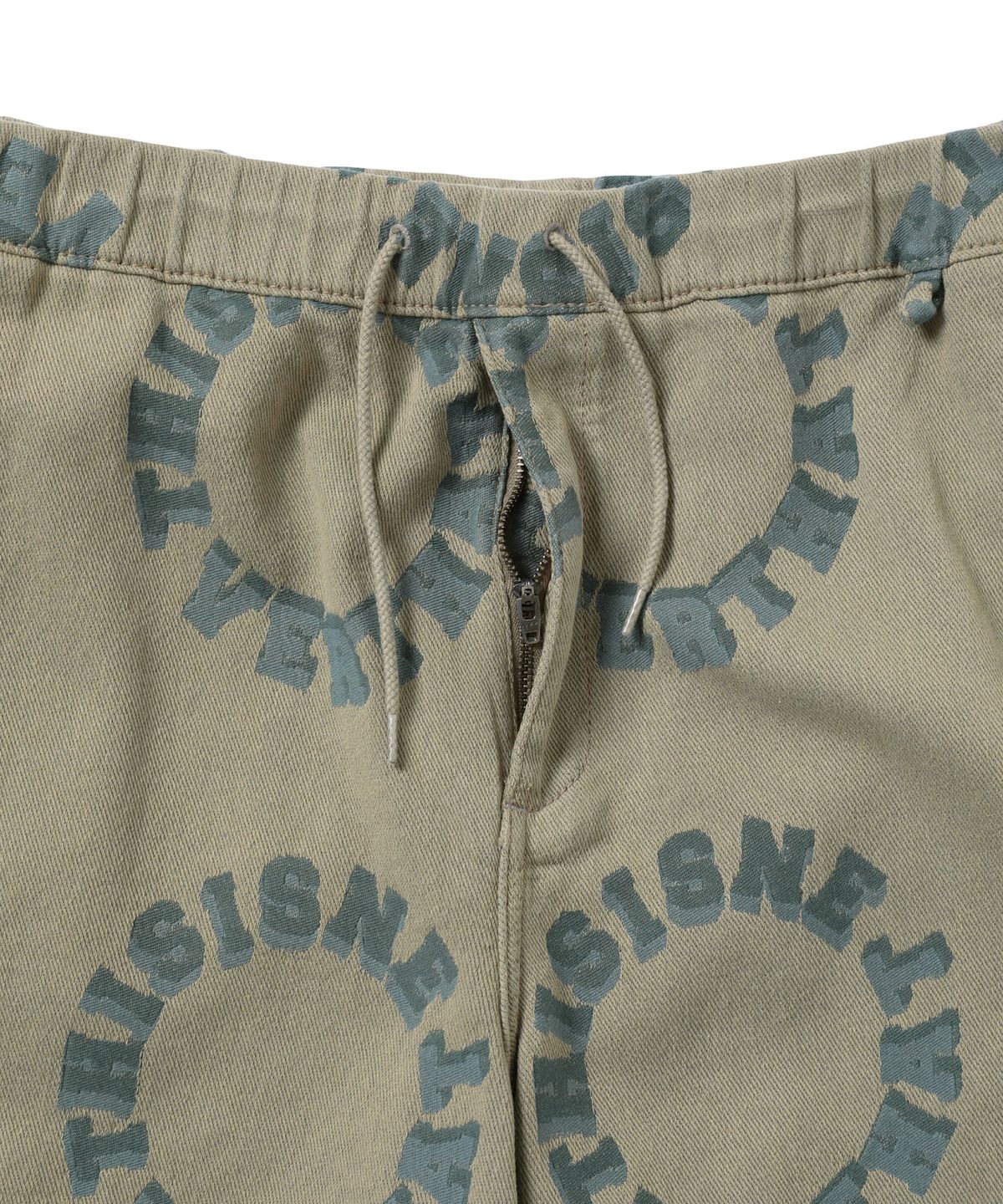 디스이즈네버댓(THISISNEVERTHAT) 2Tone Logo Jacquard Short Beige