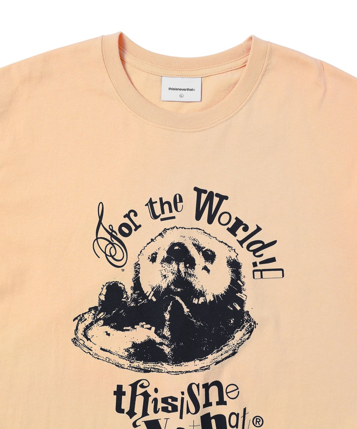 디스이즈네버댓(THISISNEVERTHAT) Otter Tee Apricot