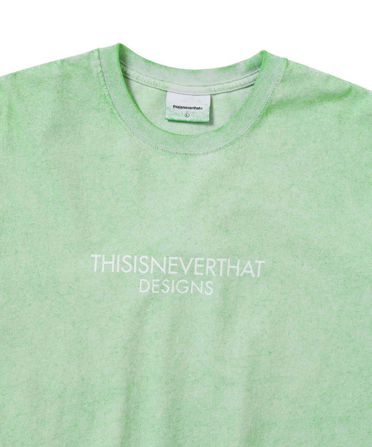 디스이즈네버댓(THISISNEVERTHAT) Sprayed FR-Logo Tee Pale Mint
