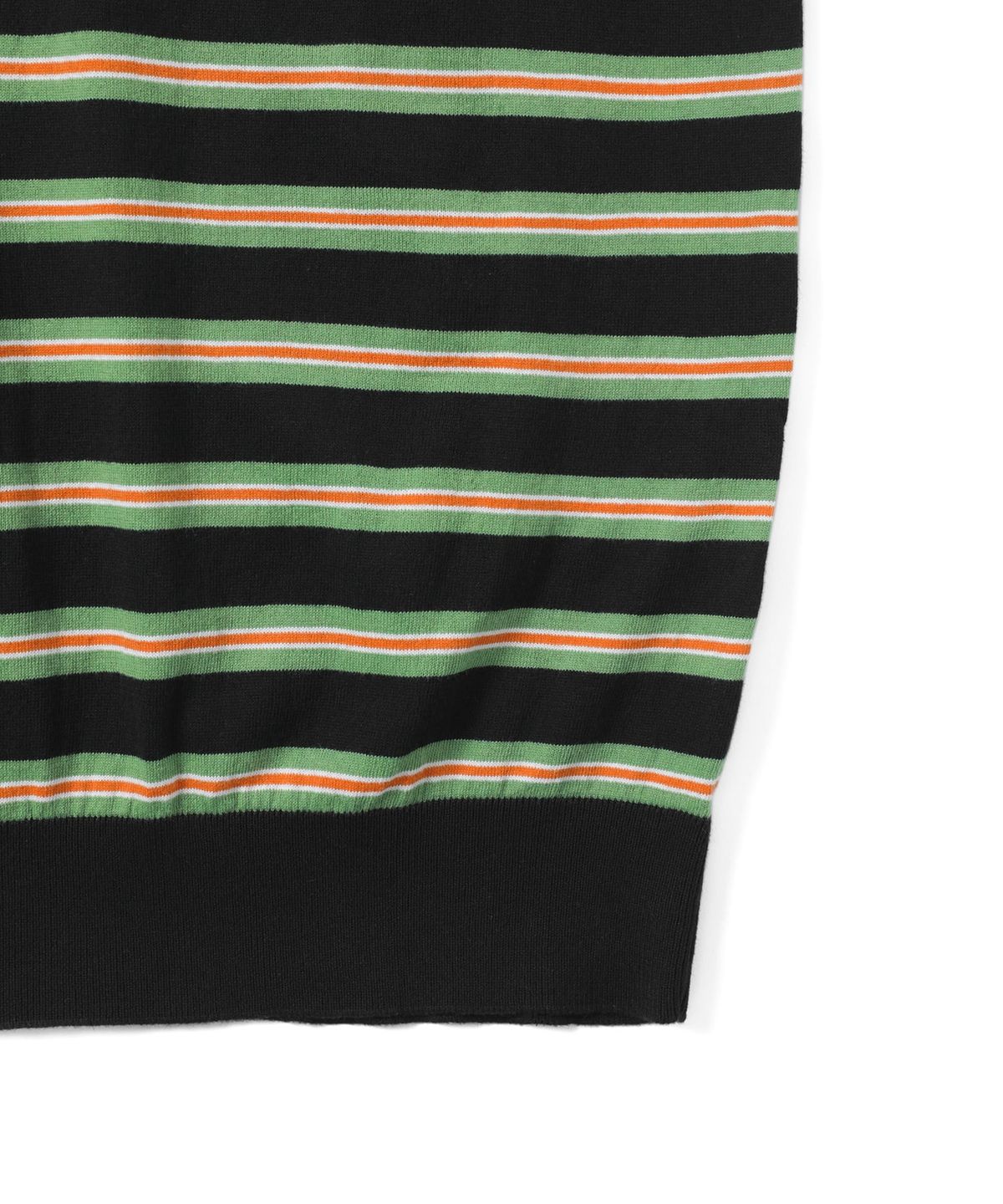 디스이즈네버댓(THISISNEVERTHAT) Striped Knit Polo Black