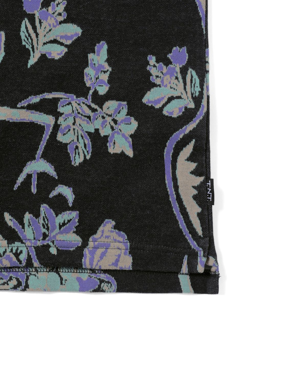 디스이즈네버댓(THISISNEVERTHAT) Object Jacquard Button Up Top Black