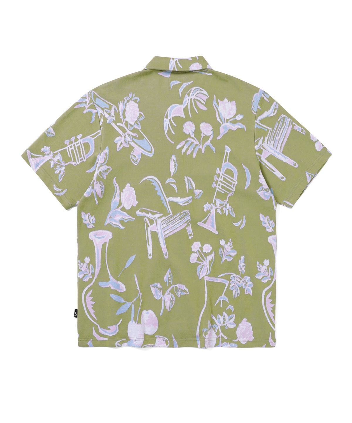 디스이즈네버댓(THISISNEVERTHAT) Object Jacquard Button Up Top Green