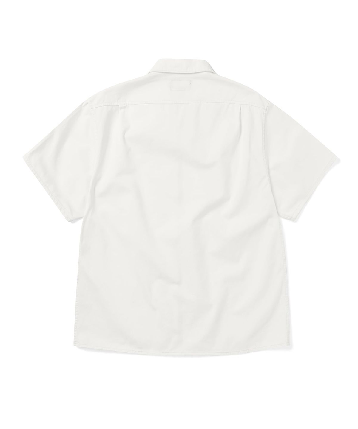 디스이즈네버댓(THISISNEVERTHAT) Washed Denim Zip S/S Shirt Off White