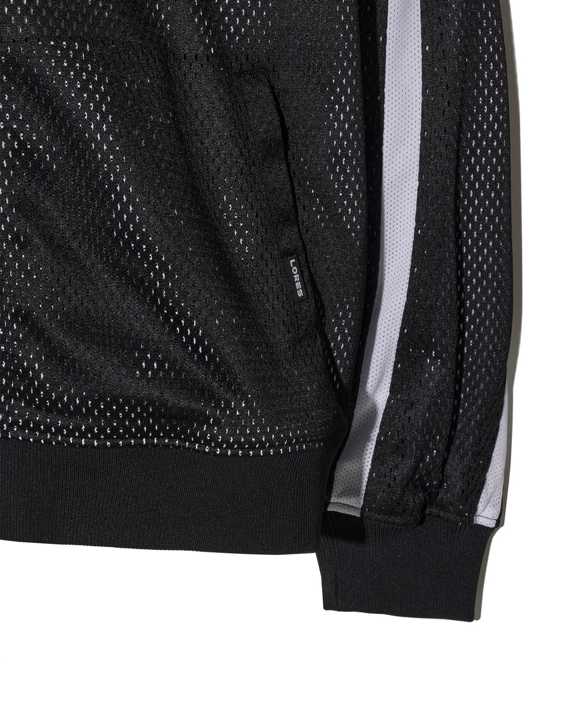 로어즈(LORES) Layered Mesh Track Jacket - Black