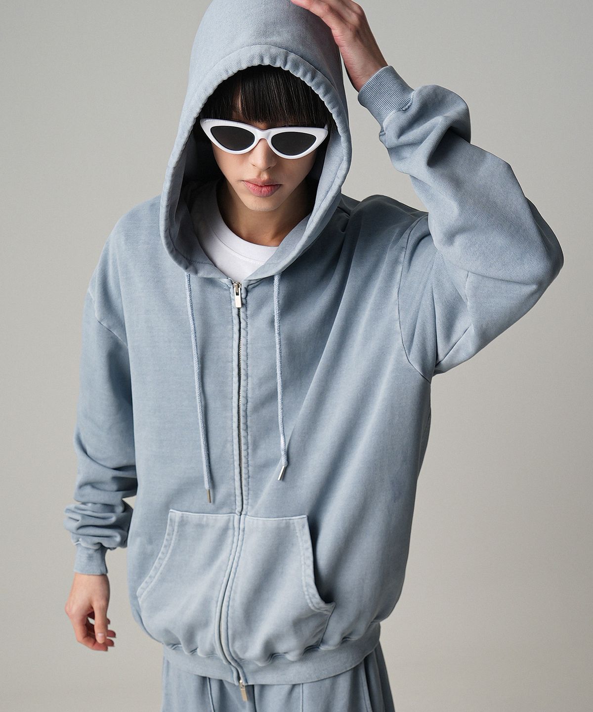 어반드레스(AVANDRESS) Bang Bang Pigment Hood Zip-up - 3COL