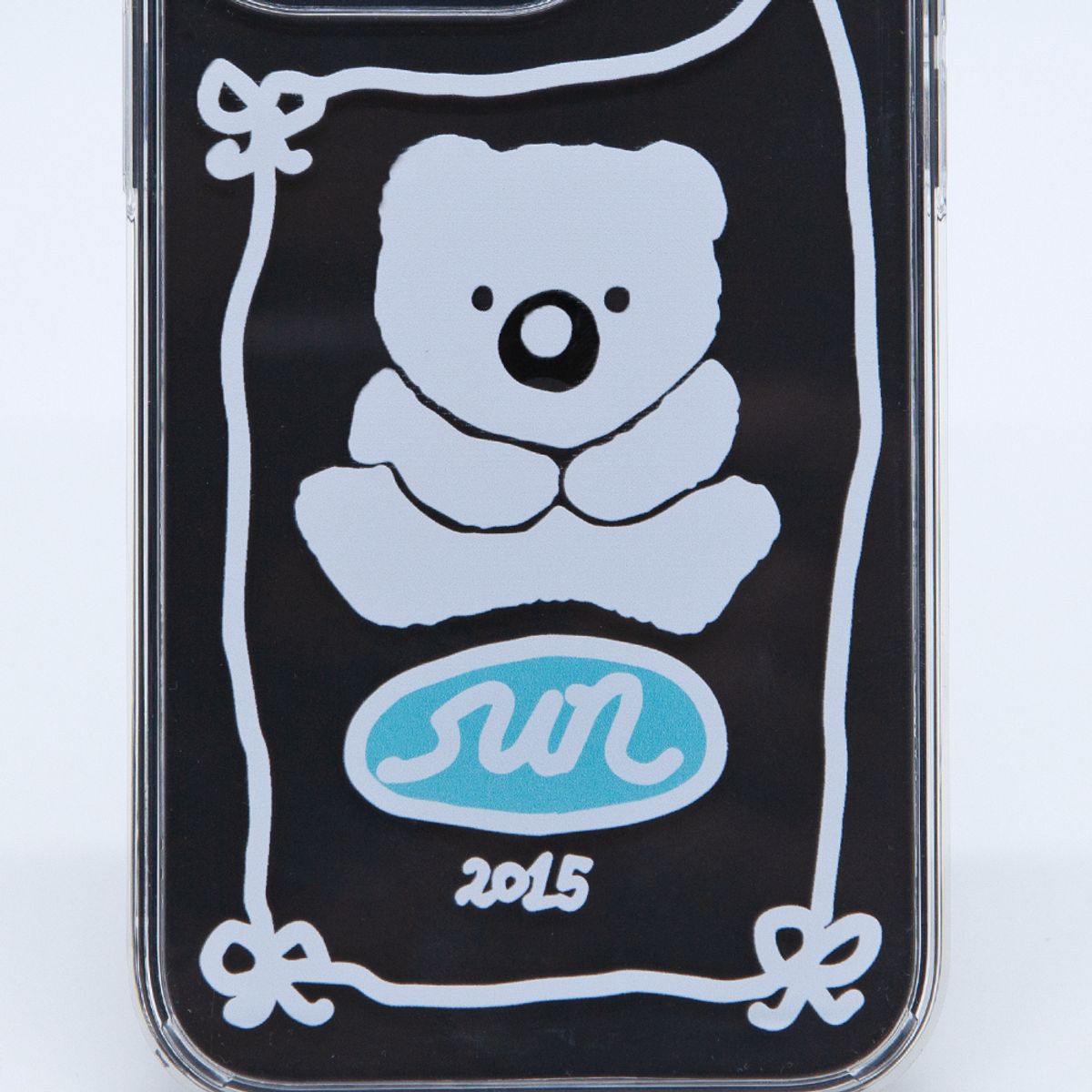 세컨드유니크네임(SECOND UNIQUE NAME) SUN CASE GRAPHIC CLEAR BEAR WHITE