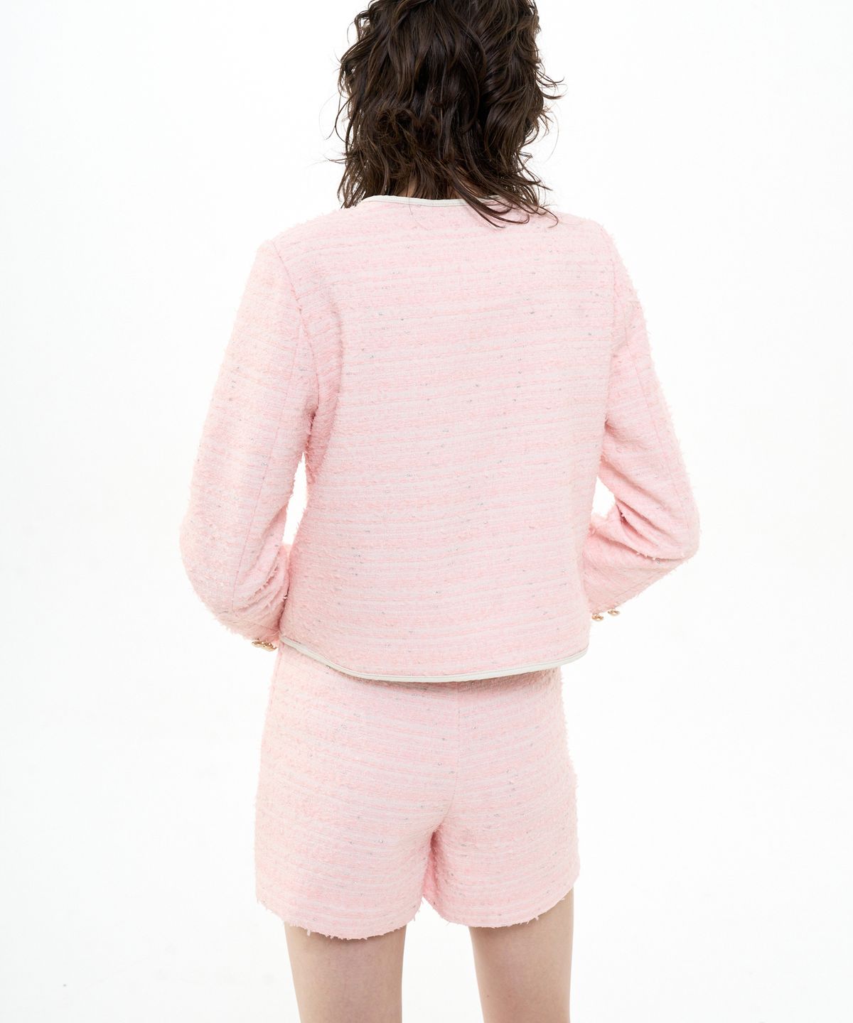 비콰이엇(B QUIET) TWEED SKIRT SHORTS_PINK