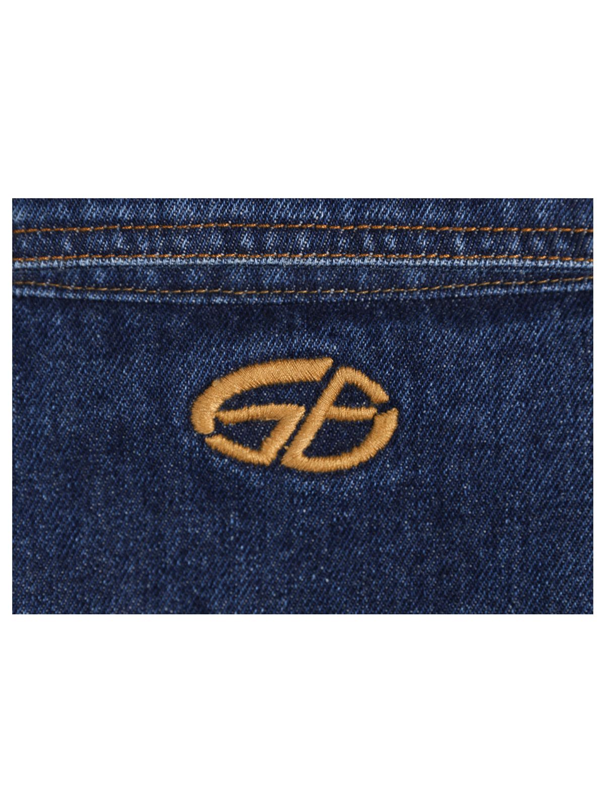 구빈(GUBIN) 더블 포켓 포인트 데님 셔츠