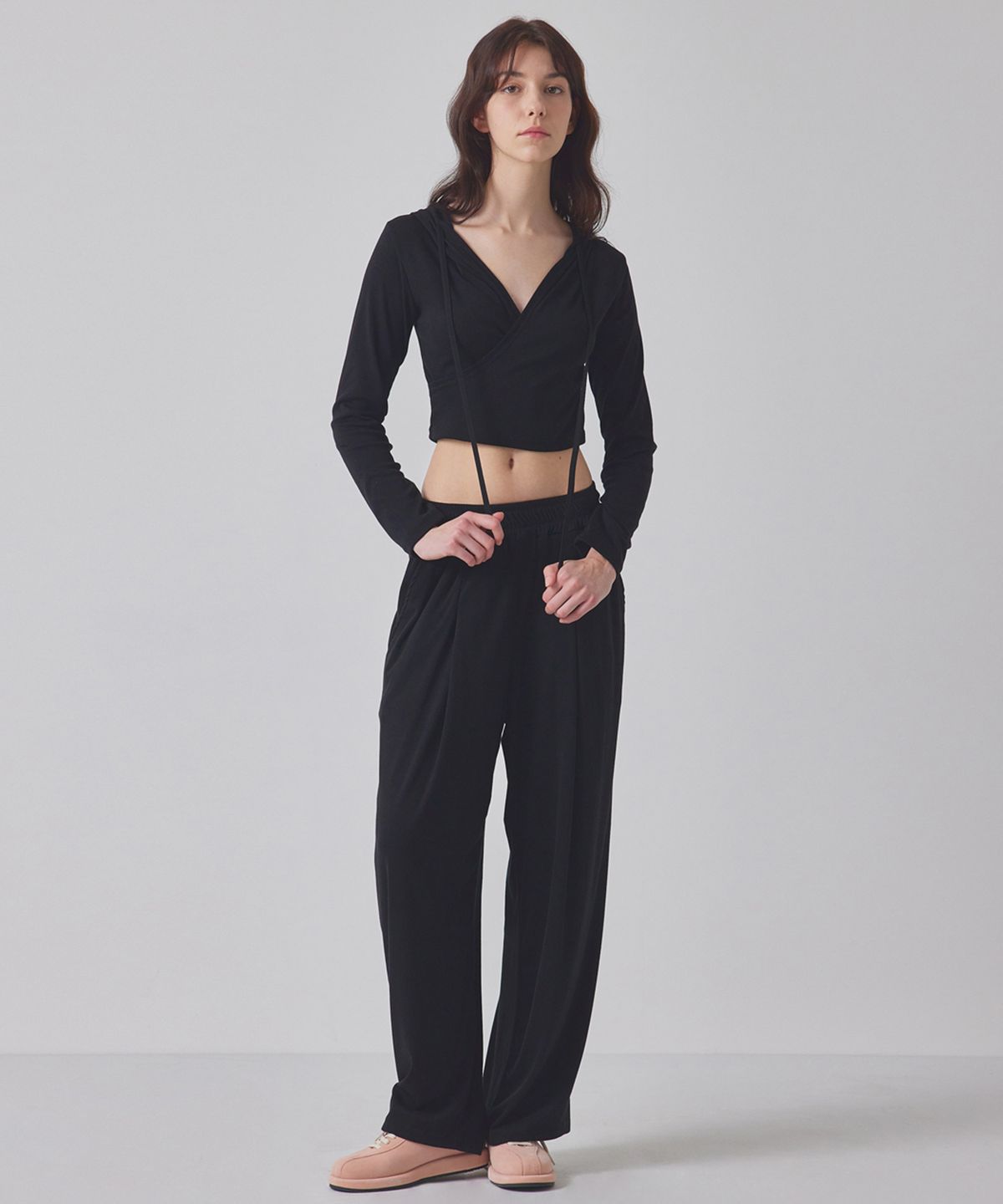 탑걸(TOPGIRL) SOFT PINTUCK WIDE PANTS_T416BT703