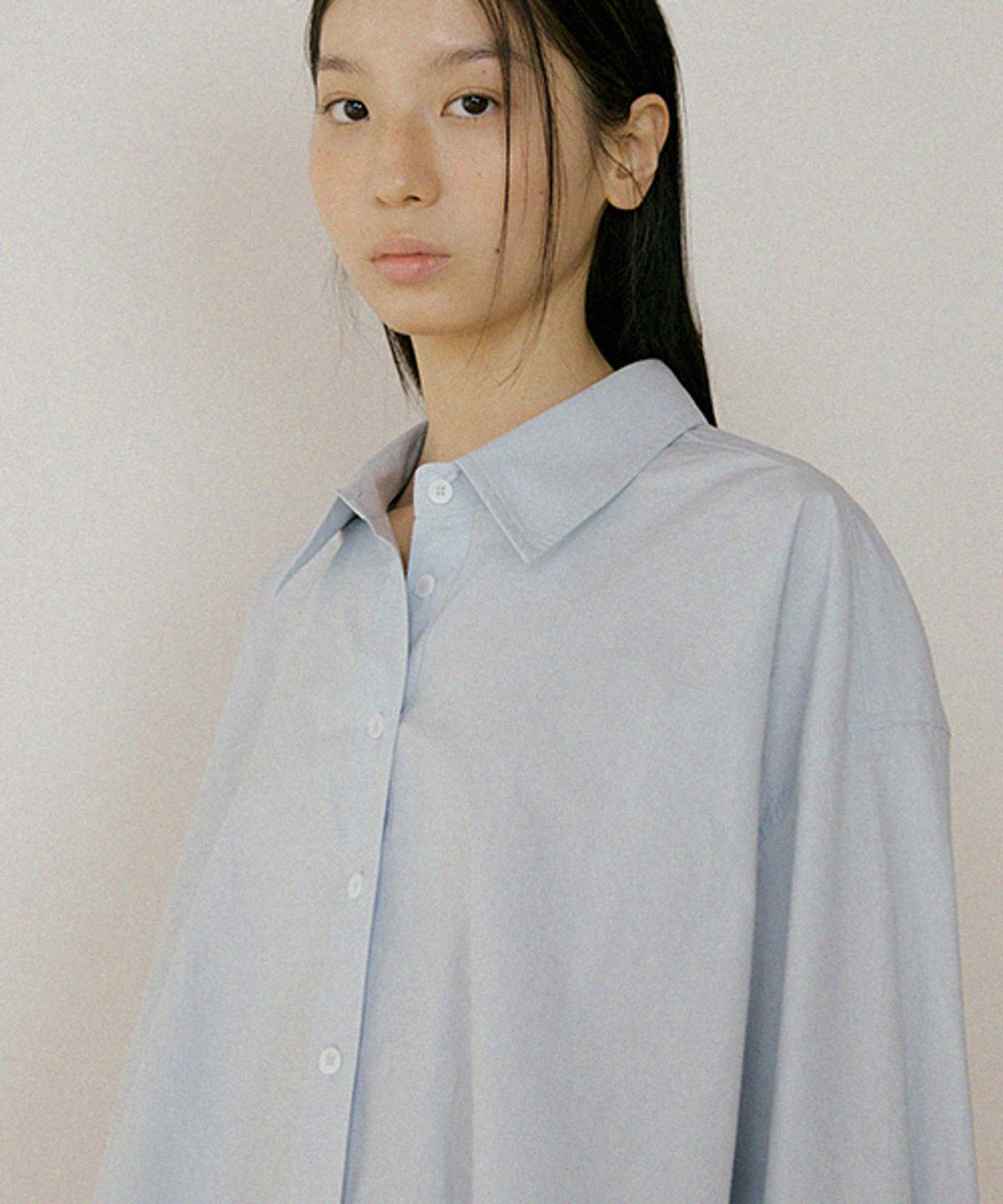 링서울(LINGSEOUL) basic cotton shirt-sky
