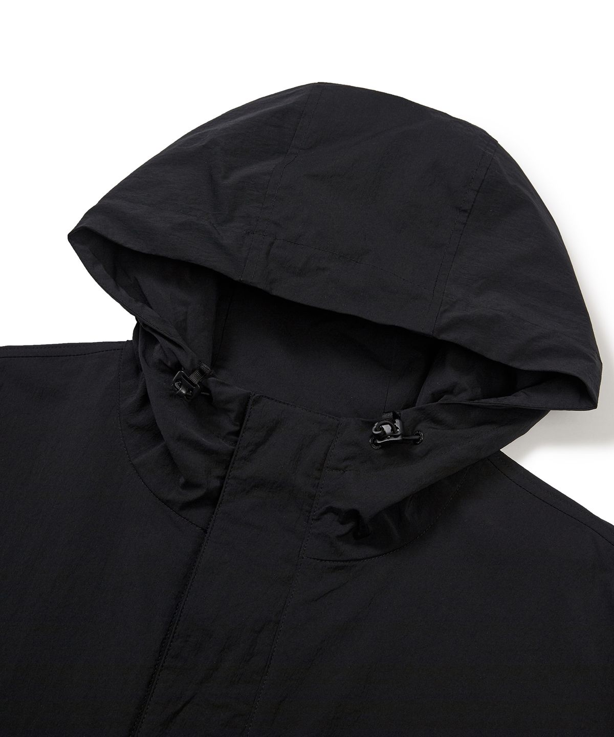 스노우피크 어패럴(SNOWPEAK APPAREL) 루트 후드 반팔 아노락 Black (S24MURAN65)