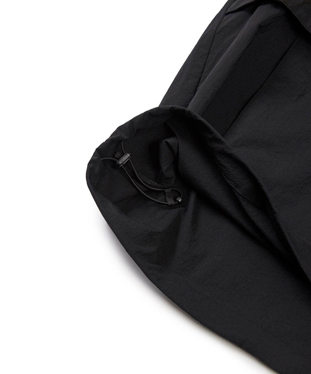 스노우피크 어패럴(SNOWPEAK APPAREL) 루트 후드 반팔 아노락 Black (S24MURAN65)