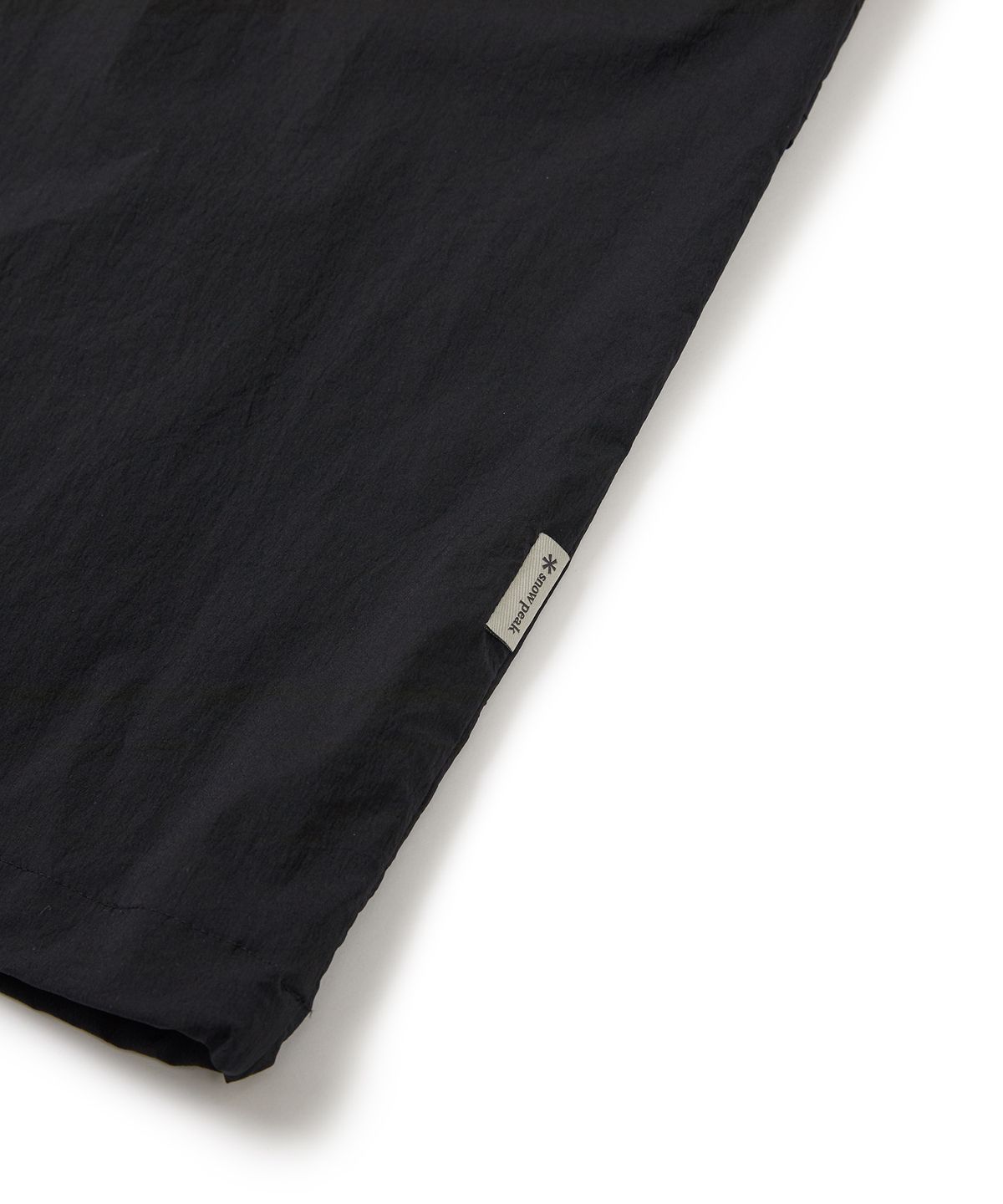 스노우피크 어패럴(SNOWPEAK APPAREL) 루트 후드 반팔 아노락 Black (S24MURAN65)