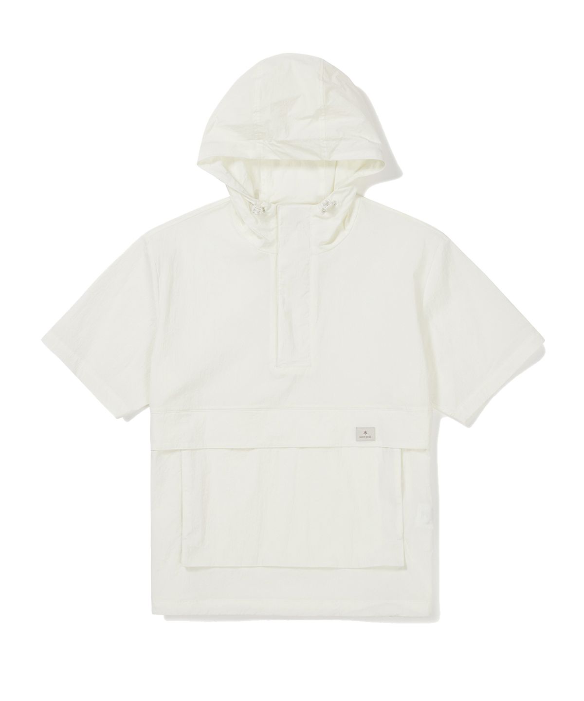 스노우피크 어패럴(SNOWPEAK APPAREL) 루트 후드 반팔 아노락 Ivory (S24MURAN65)