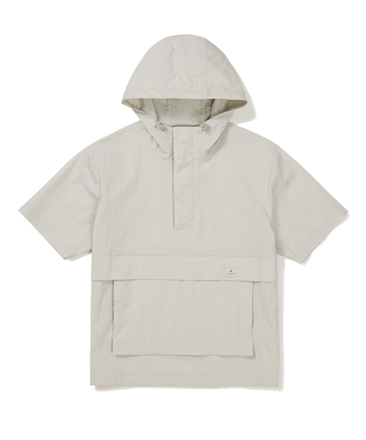 스노우피크 어패럴(SNOWPEAK APPAREL) 루트 후드 반팔 아노락 Light Beige (S24MURAN65)