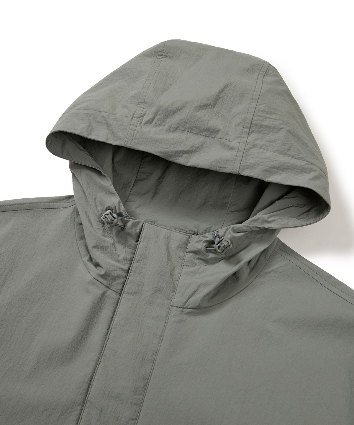 스노우피크 어패럴(SNOWPEAK APPAREL) 루트 후드 반팔 아노락 Light Khaki (S24MURAN65)