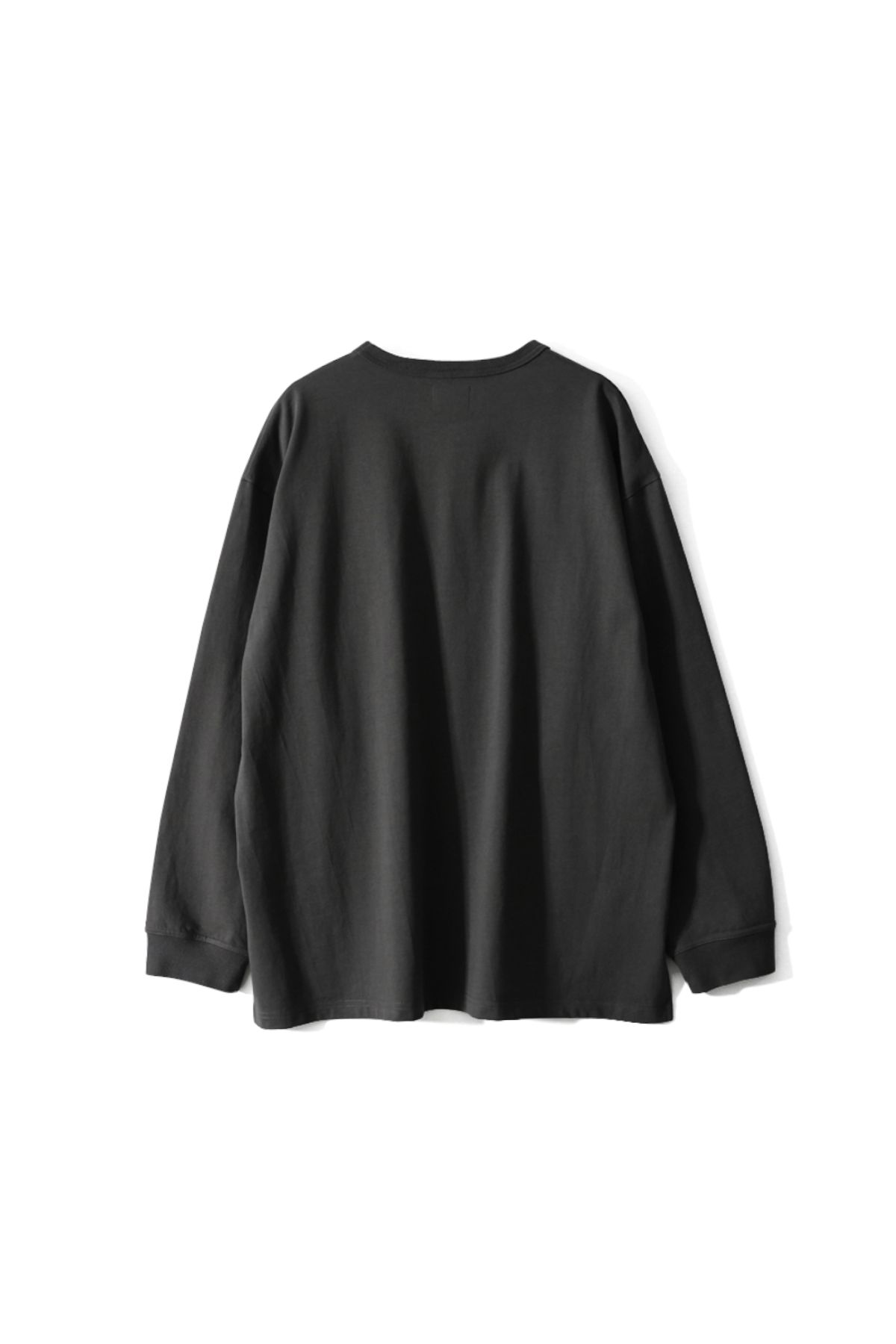 홀리선(HORLISUN) Lawrence Long Sleeve T-shirt Charcoal