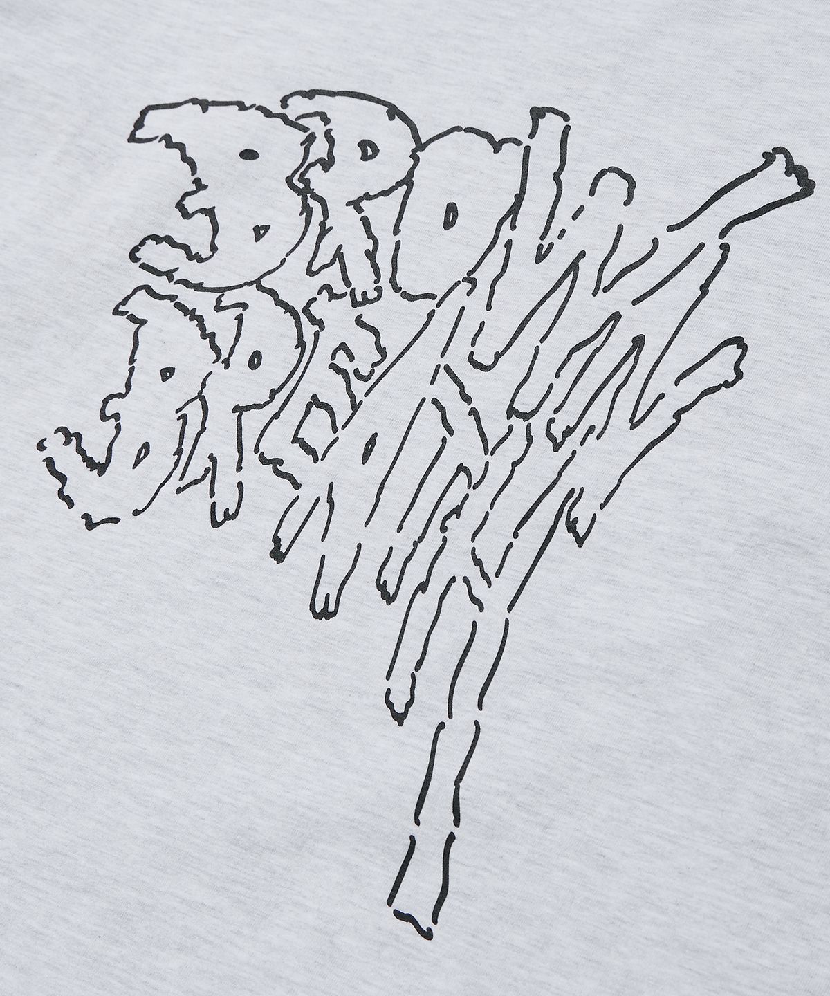 브라운브레스(BROWNBREATH) WARP LONGSLEEVE - ASH