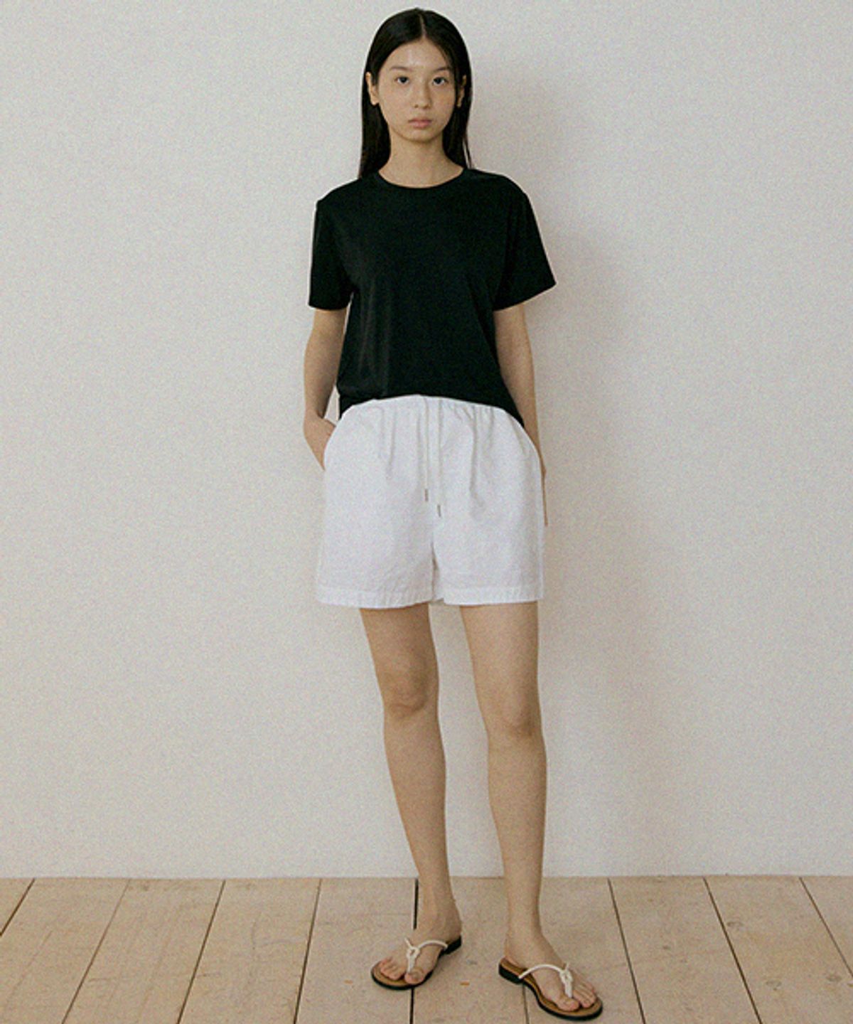 링서울(LINGSEOUL) tencel blended round top-black