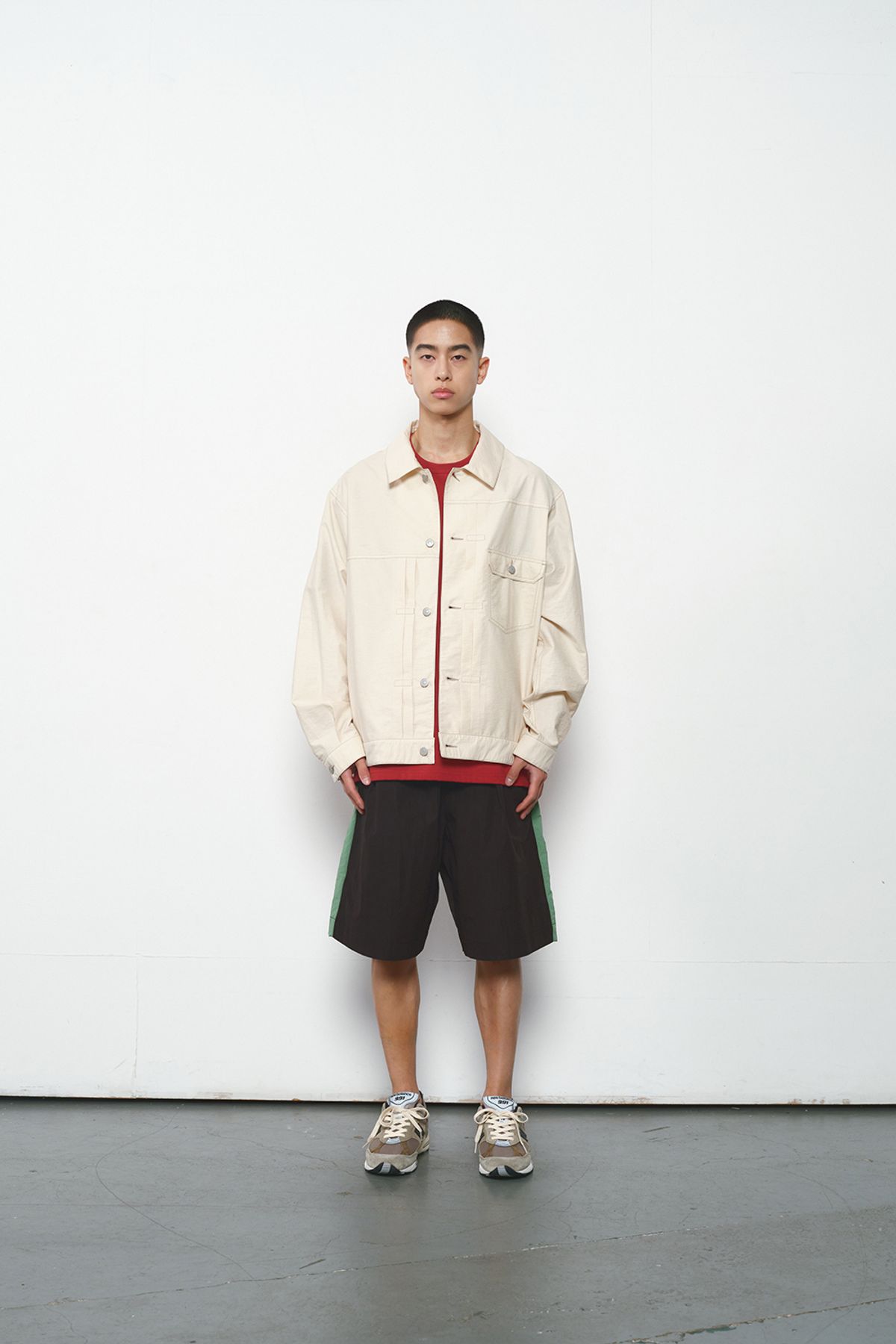 홀리선(HORLISUN) Liverty Trucker Jacket Cream