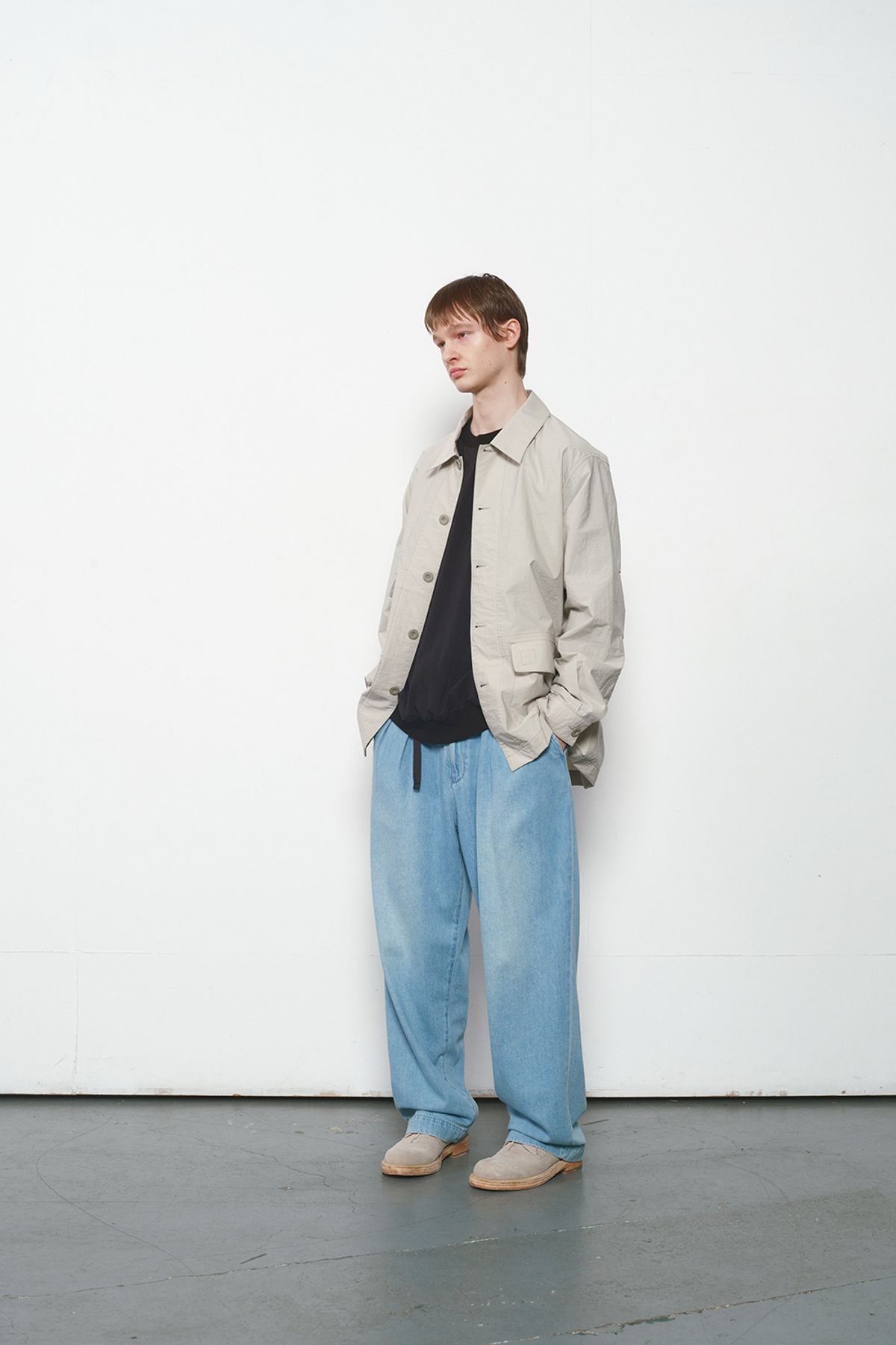 홀리선(HORLISUN) Smith Work Jacket Gray Beige