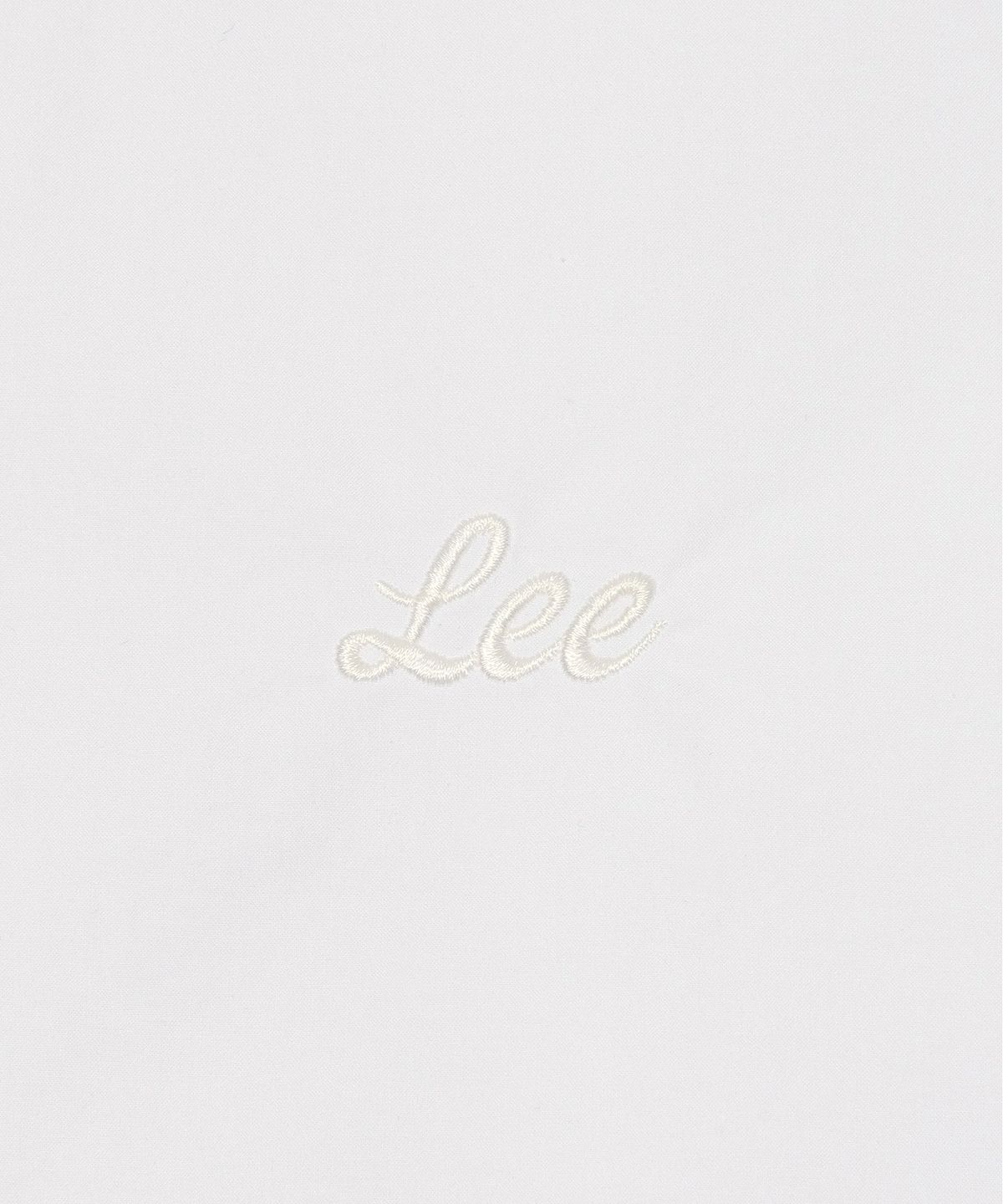 리(LEE) 우먼 크롭 반팔 셔츠 화이트
