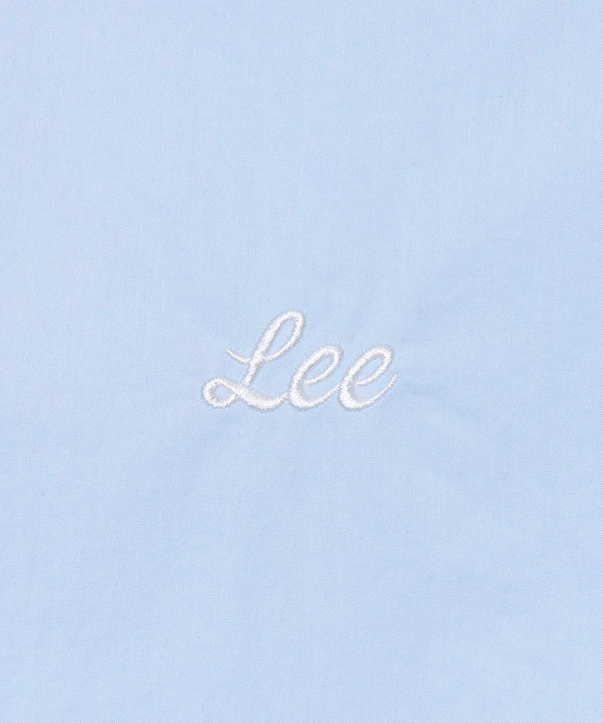 리(LEE) 우먼 크롭 반팔 셔츠 라이트 블루
