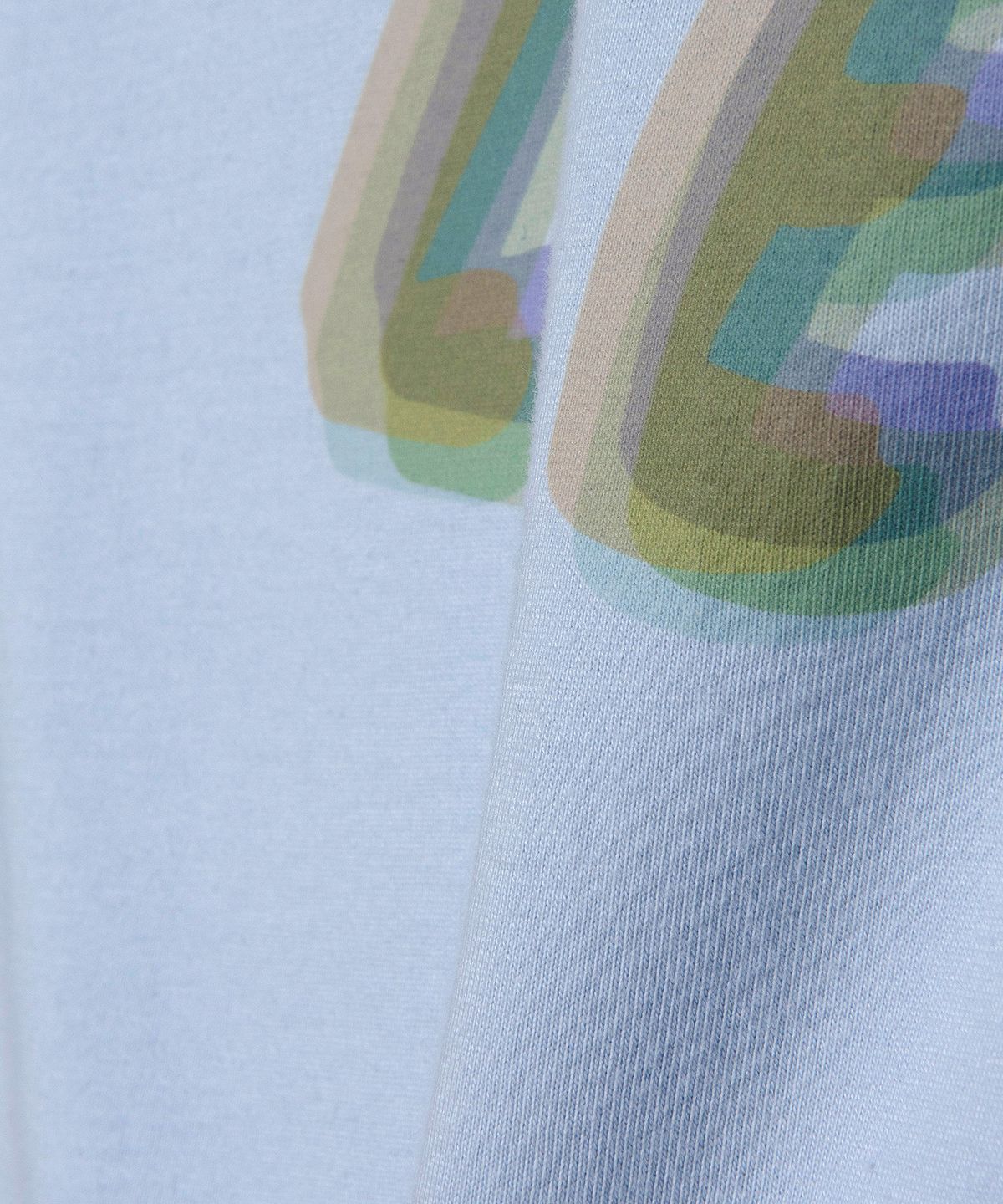 리(LEE) 우먼 리 수채화 로고 크롭 티셔츠 라이트 블루