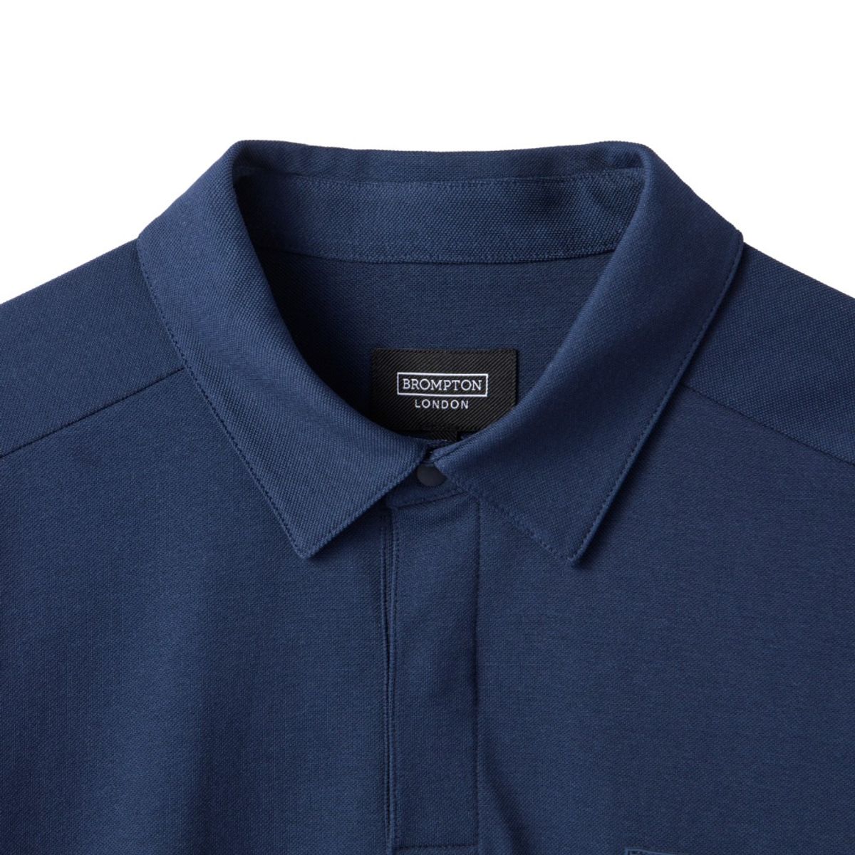 브롬톤 런던(BROMPTON LONDON) BUTTON COLLAR T-SHIRT - NAVY (P242MPL222)