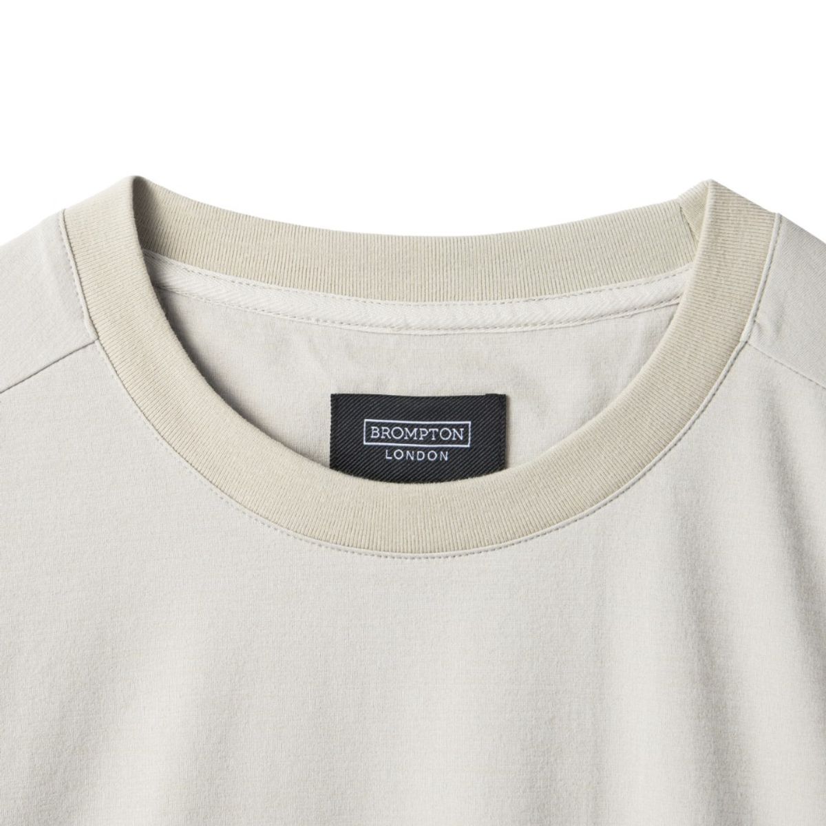 브롬톤 런던(BROMPTON LONDON) ECO DETAIL HALF SLEEVE T-SHIRT - IVORY - (P242UTS125)