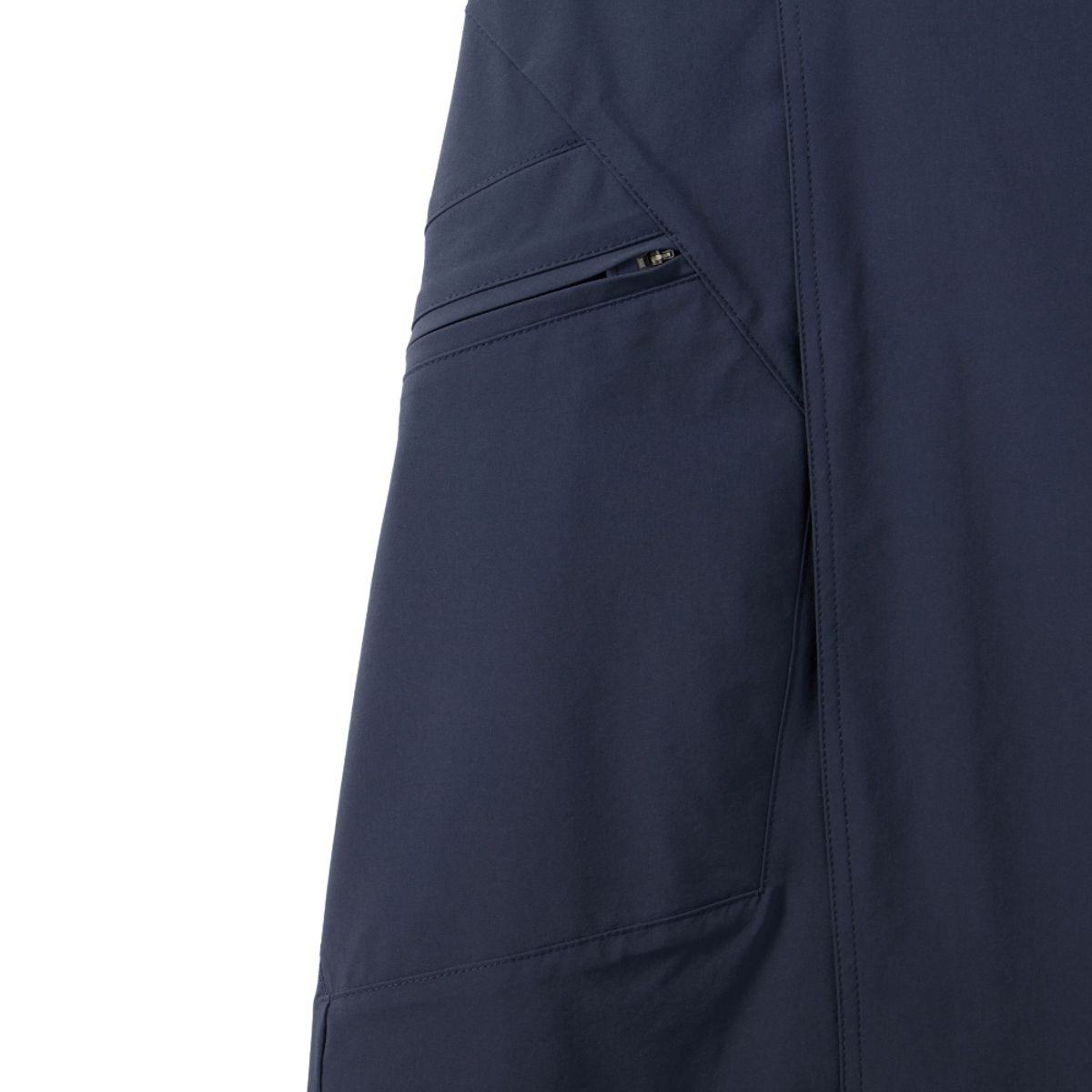 브롬톤 런던(BROMPTON LONDON) W NYLON SET UNBALANCE POCKET WRAP MIDI SKIRT - NAVY (P242WSK360)