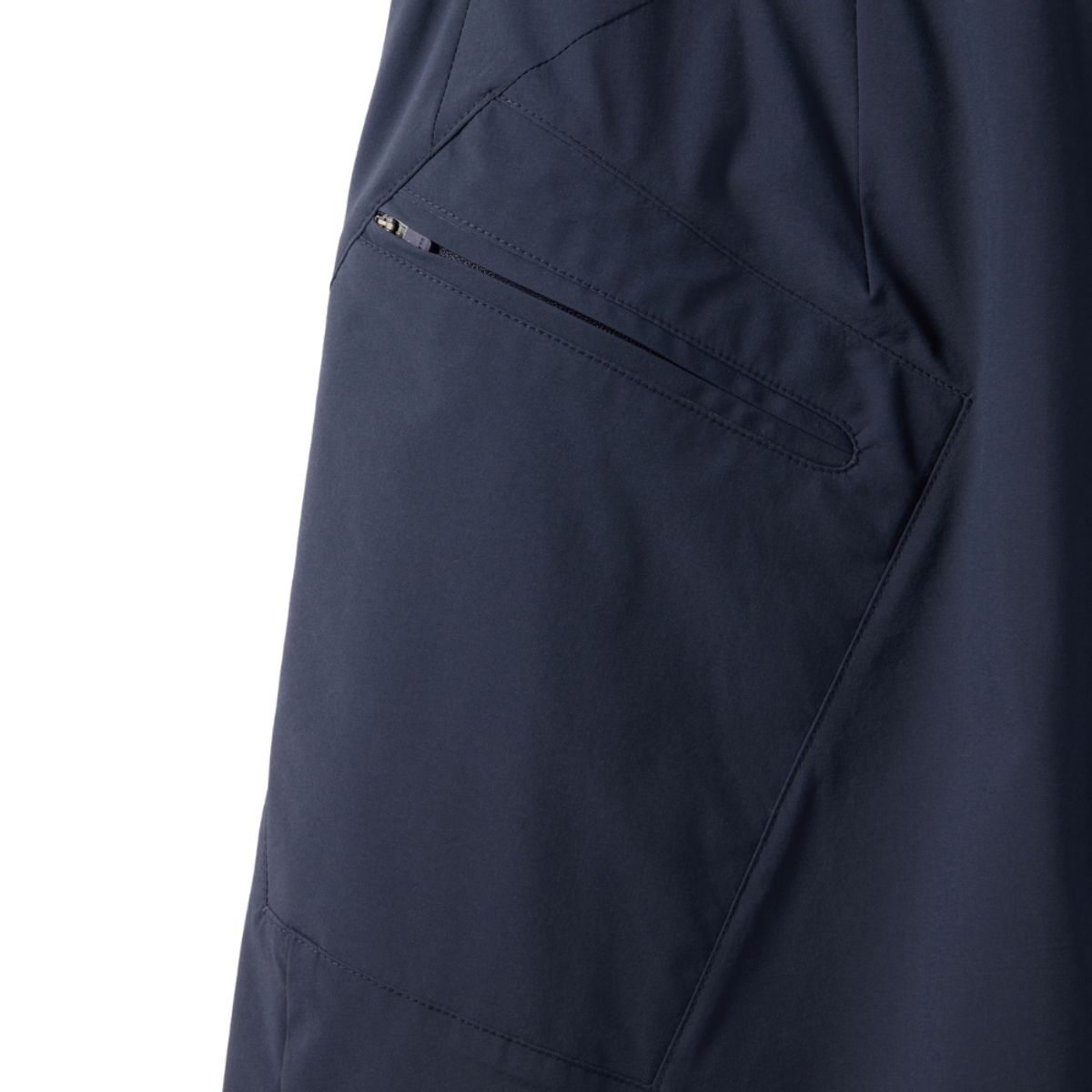 브롬톤 런던(BROMPTON LONDON) W NYLON SET UNBALANCE POCKET WRAP MIDI SKIRT - NAVY (P242WSK360)