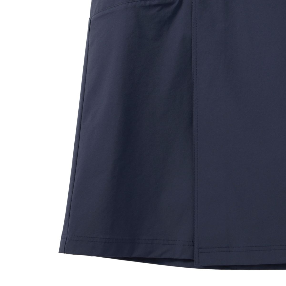 브롬톤 런던(BROMPTON LONDON) W NYLON SET UNBALANCE POCKET WRAP MIDI SKIRT - NAVY (P242WSK360)