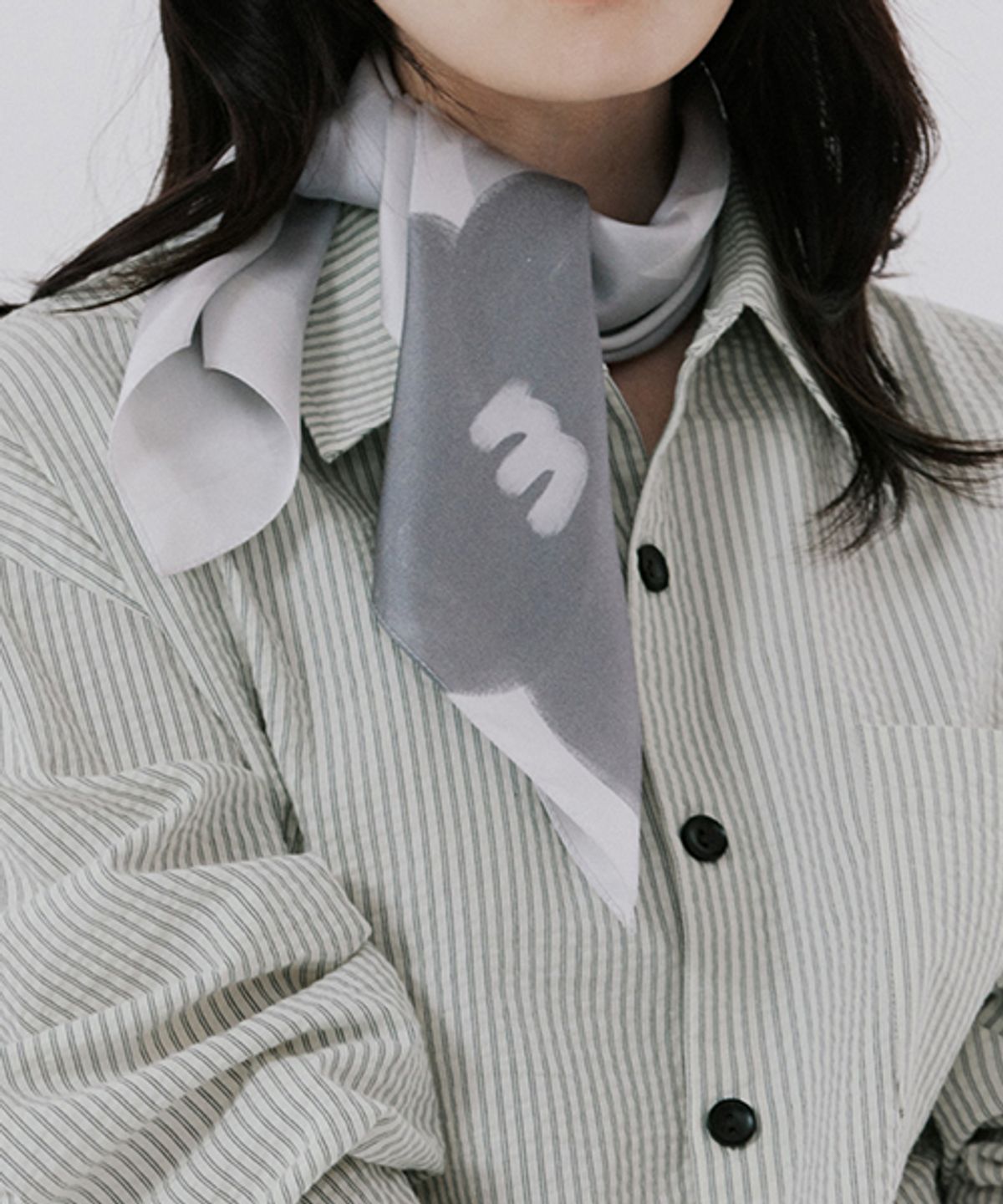 말렌(MALEN) 스카프 흑백