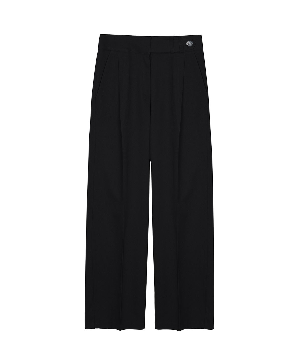 닉앤니콜(NICK&NICOLE) MINIMAL CLASSIC PINTUCK SLACKS_BLACK