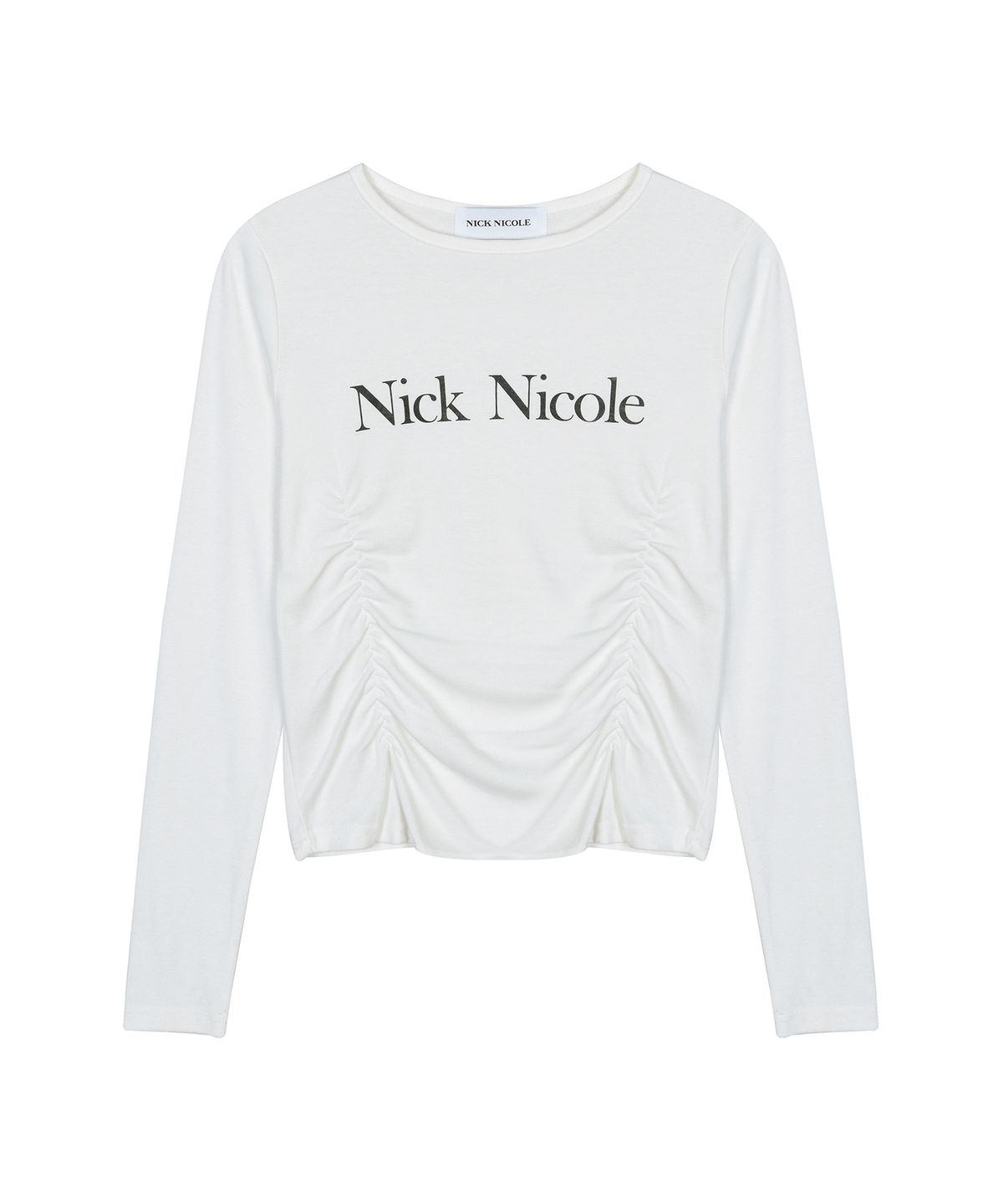 닉앤니콜(NICK&NICOLE) NICOLE PINTUCK SHIRRING TOP_IVORY
