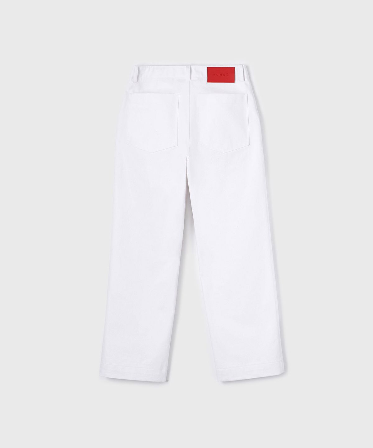 윤세(YUNSE) 지퍼 퍼티그 팬츠 (화이트)