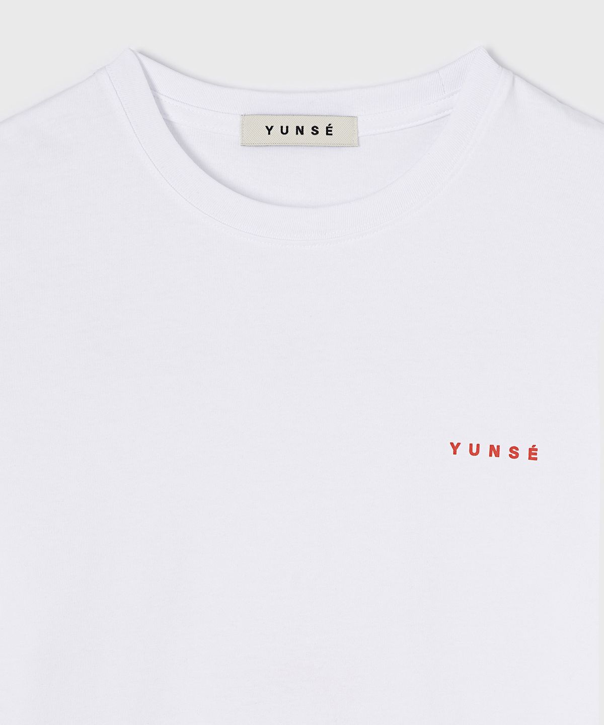 윤세(YUNSE) 바로크 박스 티셔츠 (레드 & 화이트)
