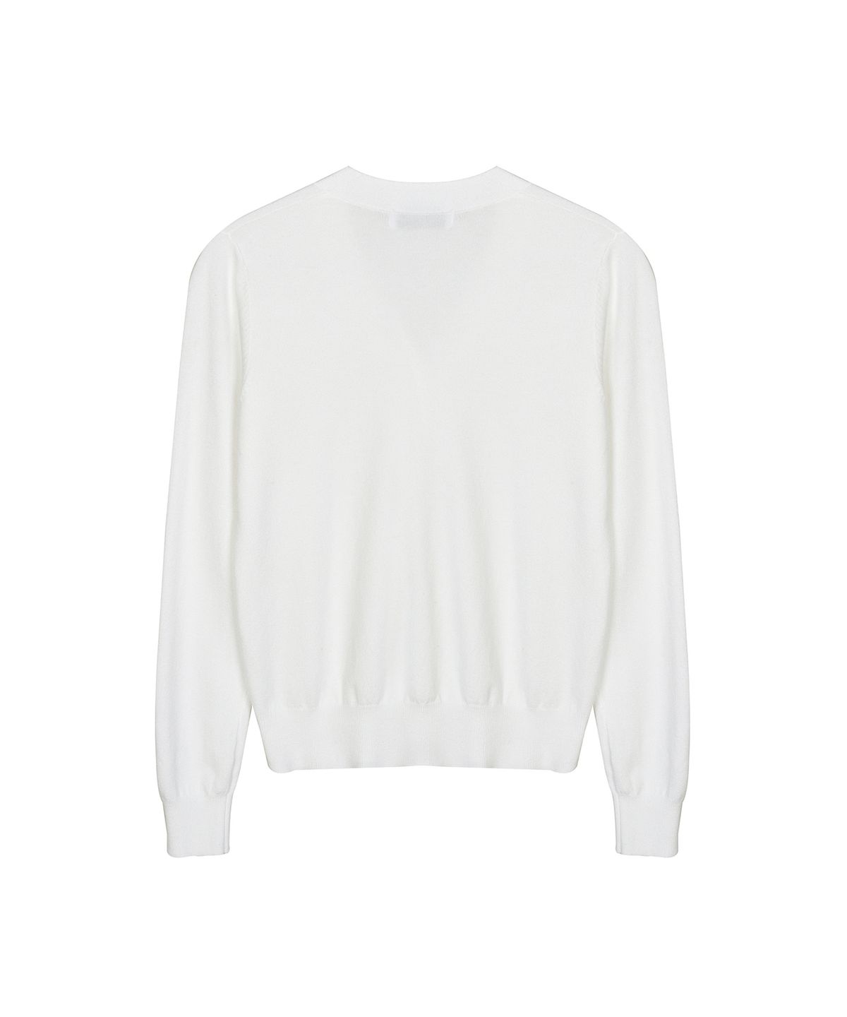 닉앤니콜(NICK&NICOLE) MINIMAL V NECK BUTTERFLY CARDIGAN_IVORY